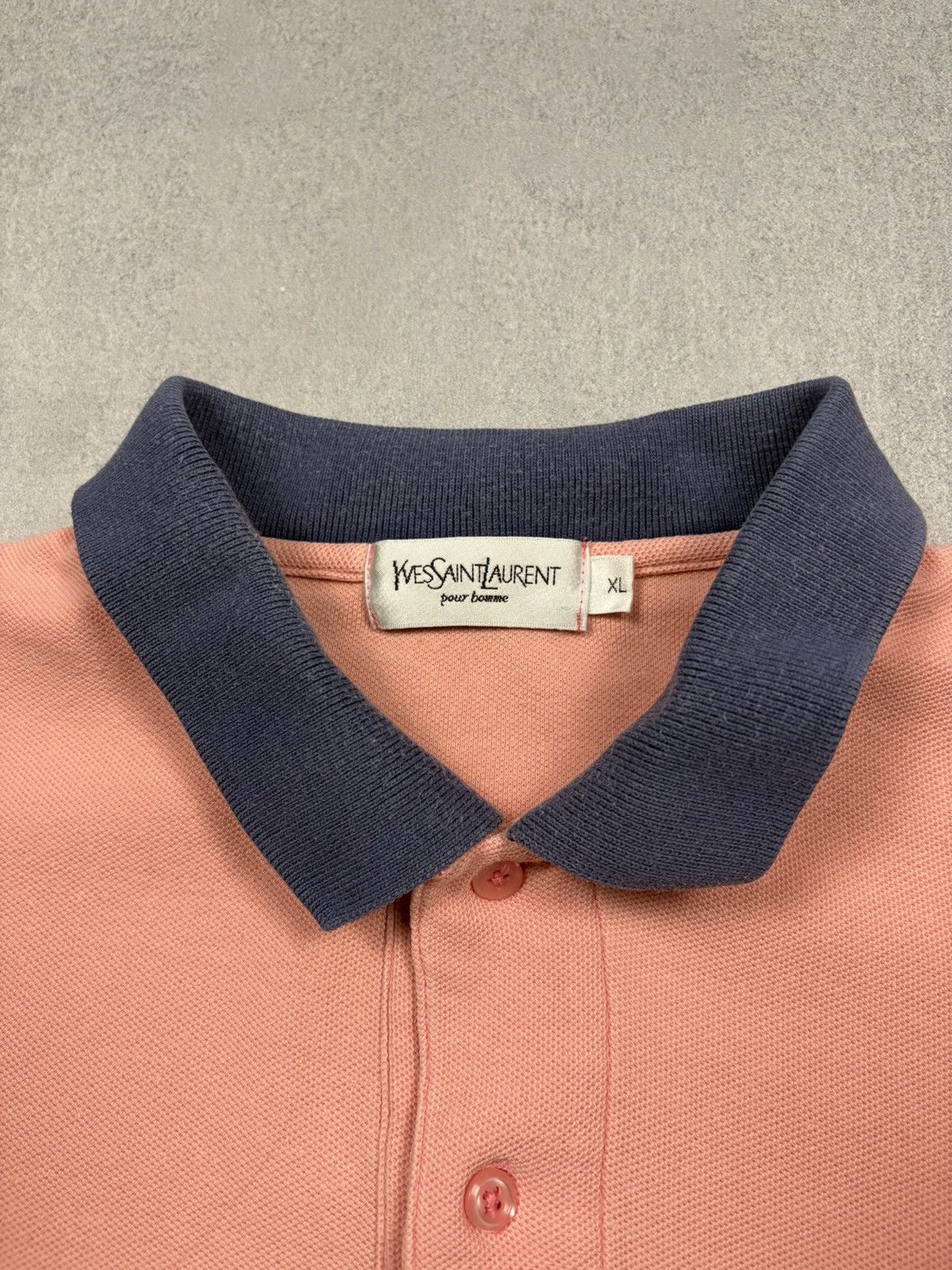 Yves Saint Laurent Vintage Yves Saint Laurent YSL Logo Polo Shirt XL 90s Homme Size US XL / EU 56 / 4 - 11 Thumbnail
