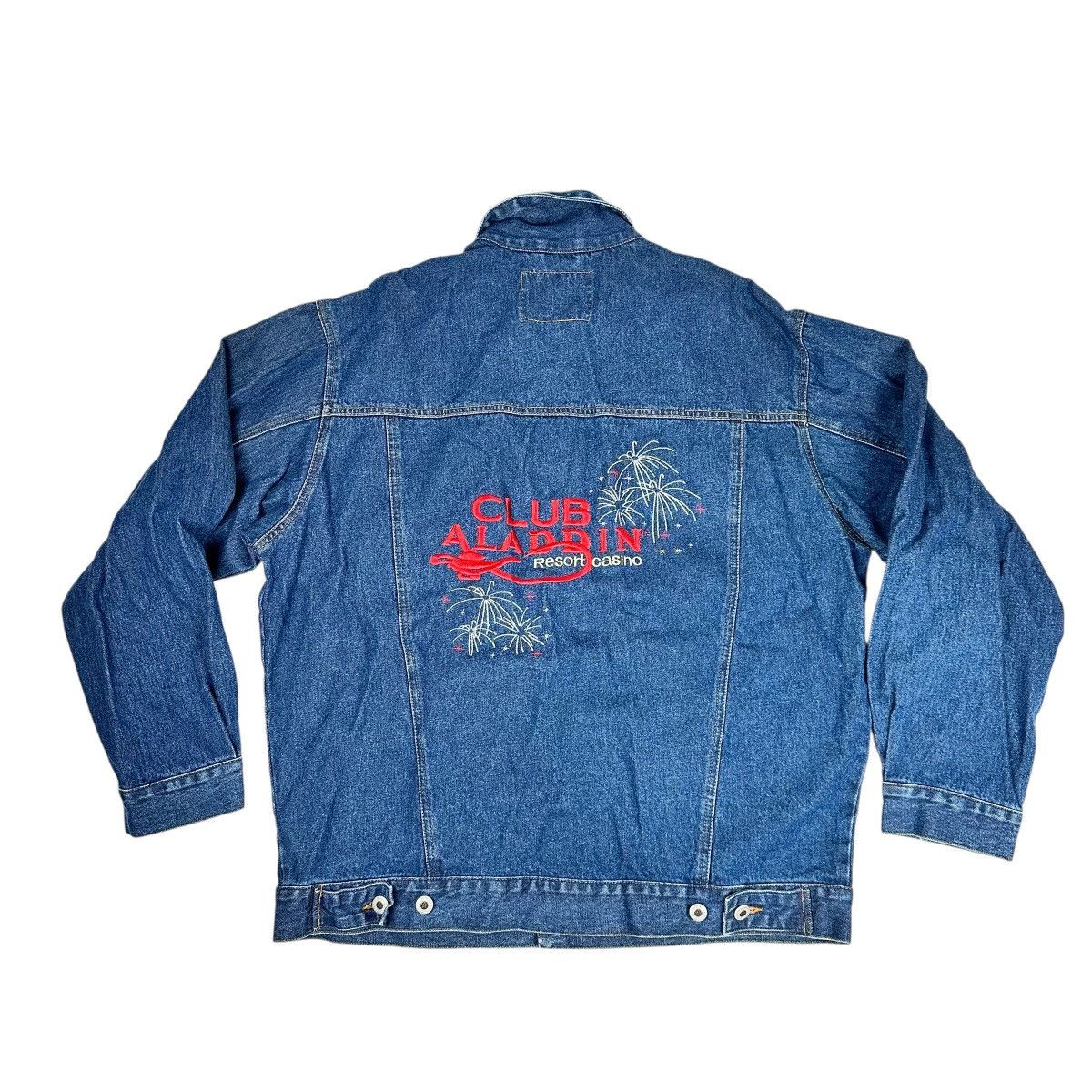 Vintage Vegas Blues Club Aladdin Resort Casino Denim Trucker Jacket Size US L / EU 52-54 / 3 - 1 Thumbnail