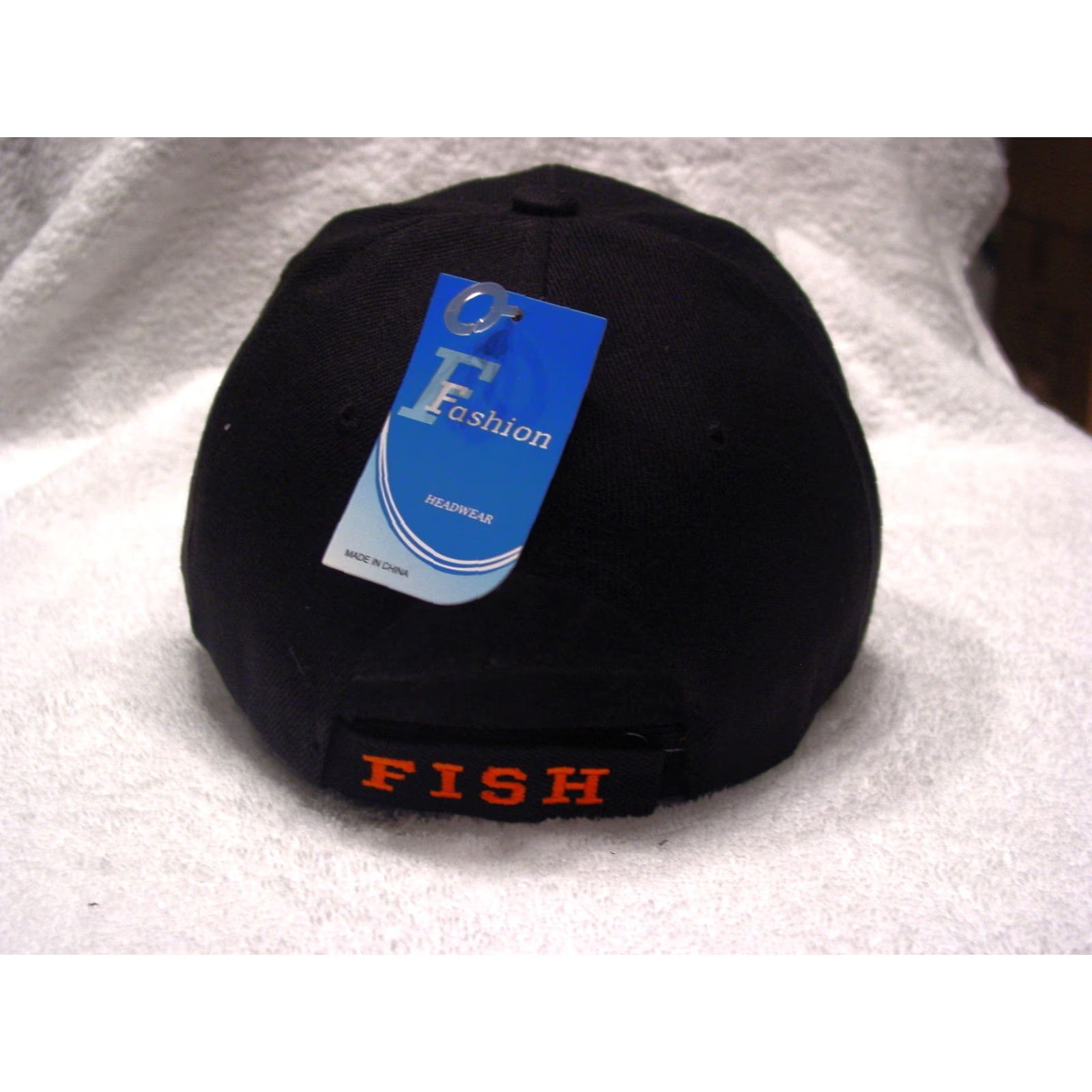 Vintage VINTAGE RM Fish Now Work Later Bass Fishing Baseball Cap Men Adjustable Black Fish 90s Size ONE SIZE - 2 Thumbnail