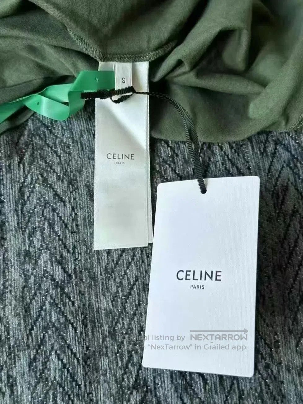 Celine CELINE Green Letter Logo Short Sleeve| Size US S / EU 44-46 / 1 - 4 Thumbnail