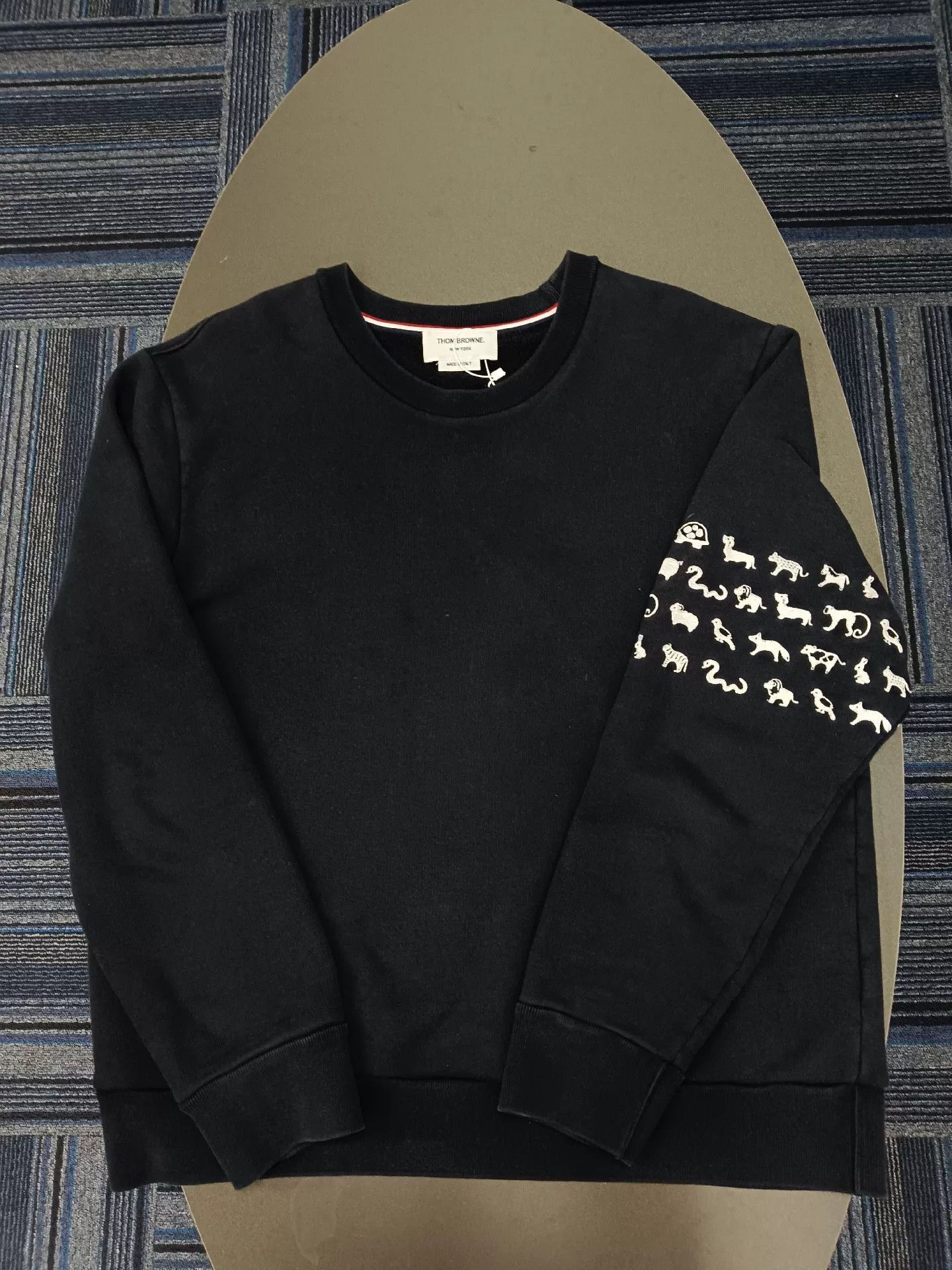 Thom Browne thombrowne classic striped embroidered sweatshirt Size US M / EU 48-50 / 2 - 1 Thumbnail