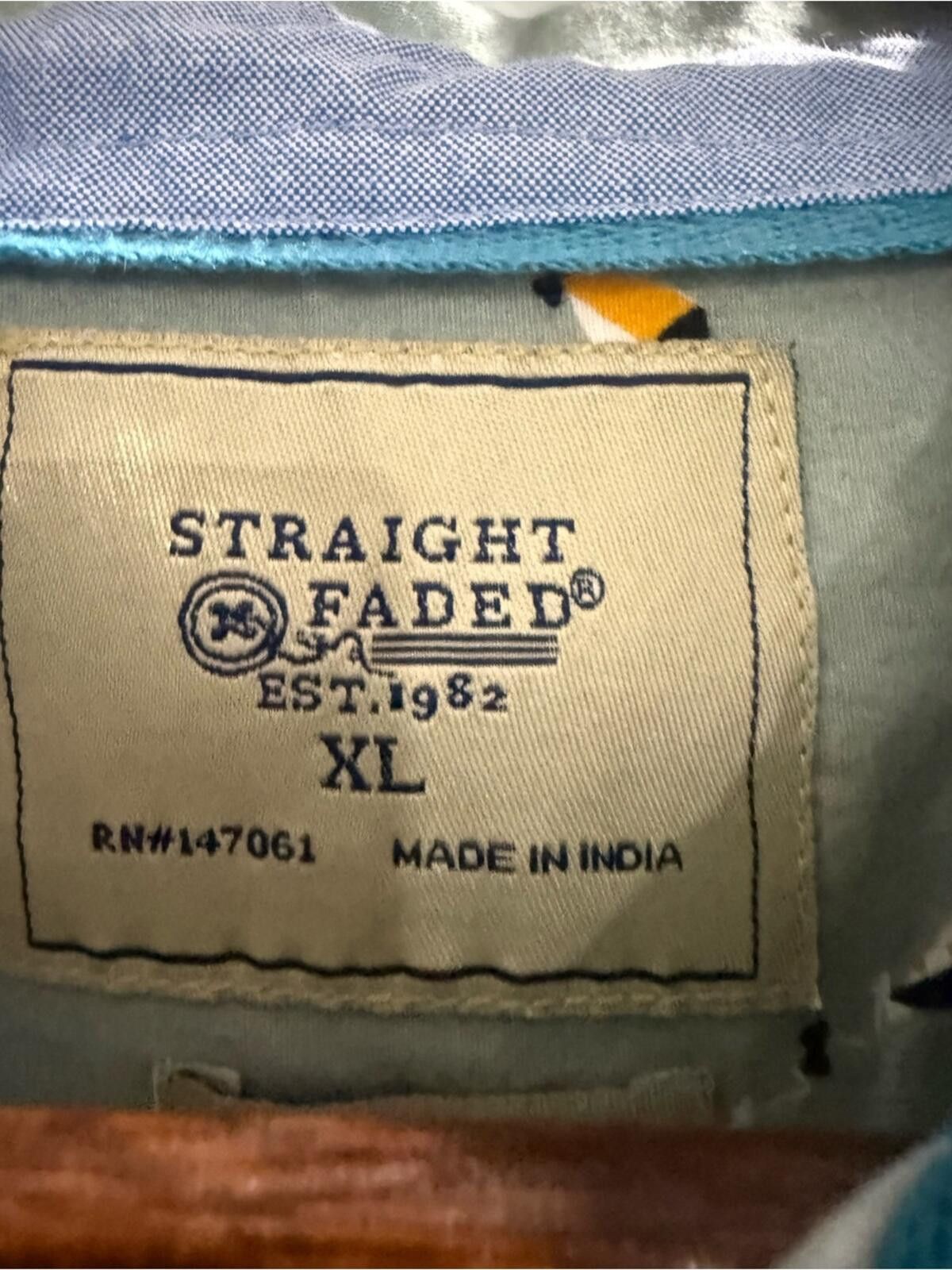 StraightFaded Light Sage Short-Sleeve Printed Button-Down Shirt Size US XL / EU 56 / 4 - 3 Thumbnail