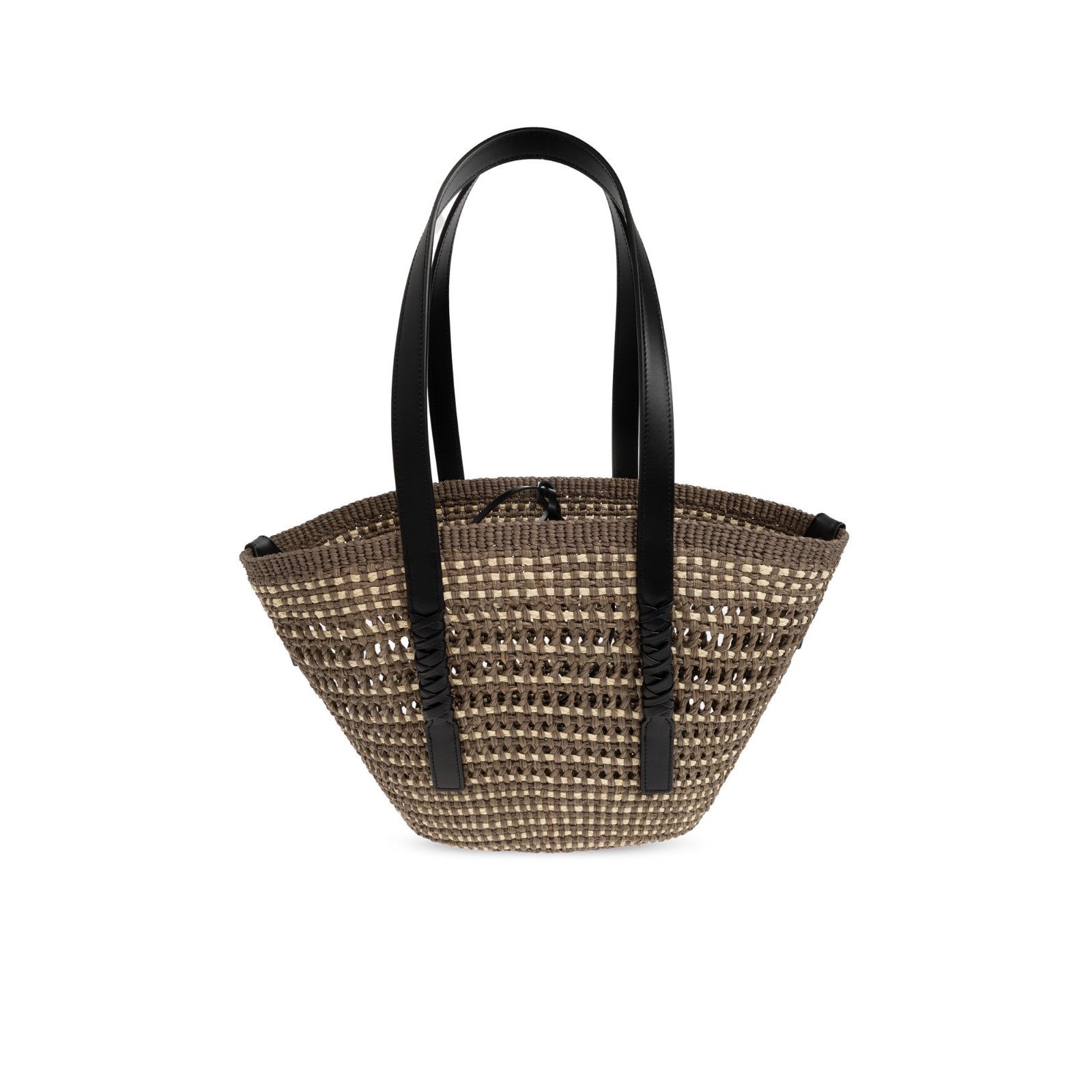 Loewe LOEWE $1950 Medium Braid Basket Khaki/Natural Tote Bag New & Size ONE SIZE - 2 Thumbnail