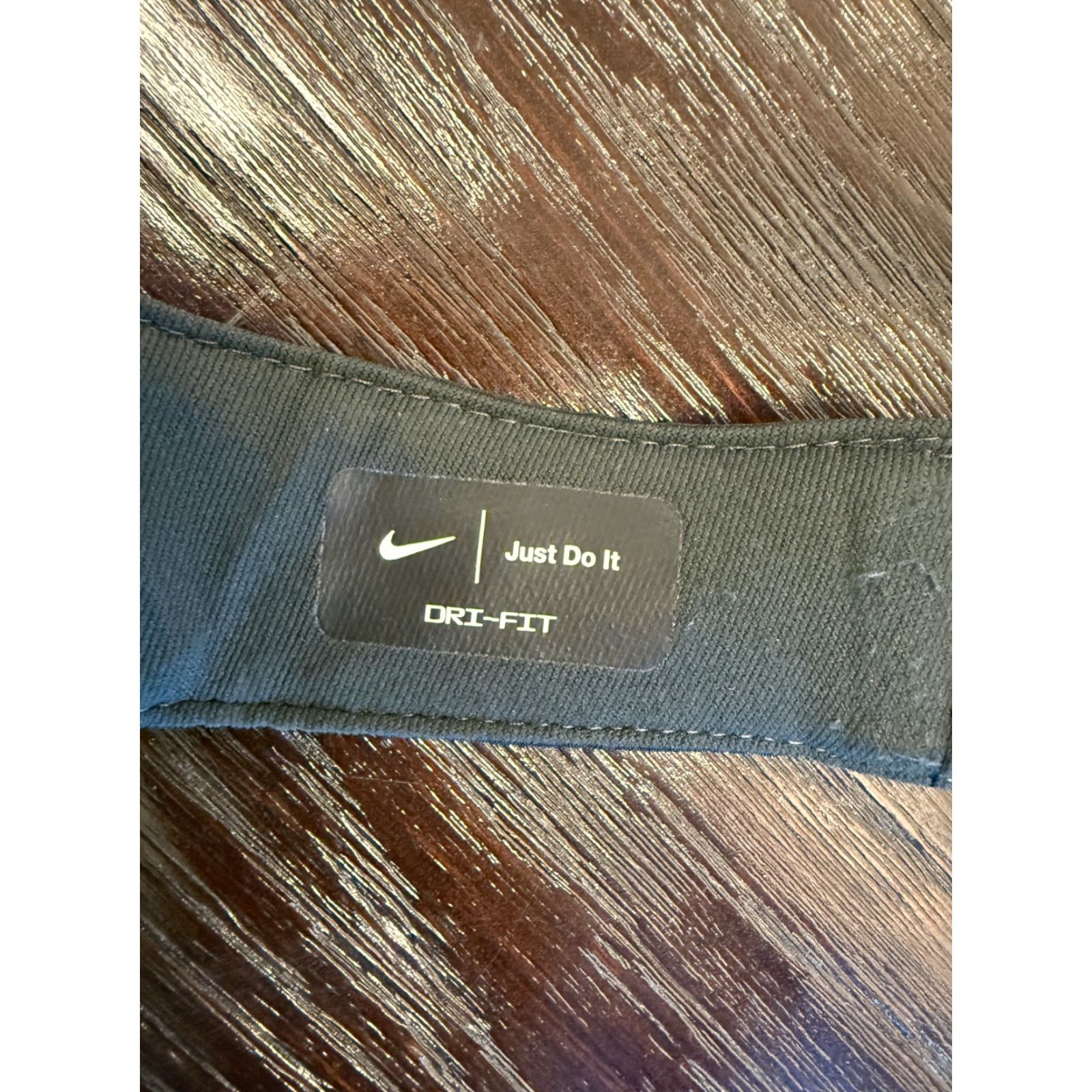 Nike Nike Hat One Size Black Dri-Fit Visor Tennis Strapback Swoosh Resort Mens Size ONE SIZE - 7 Thumbnail