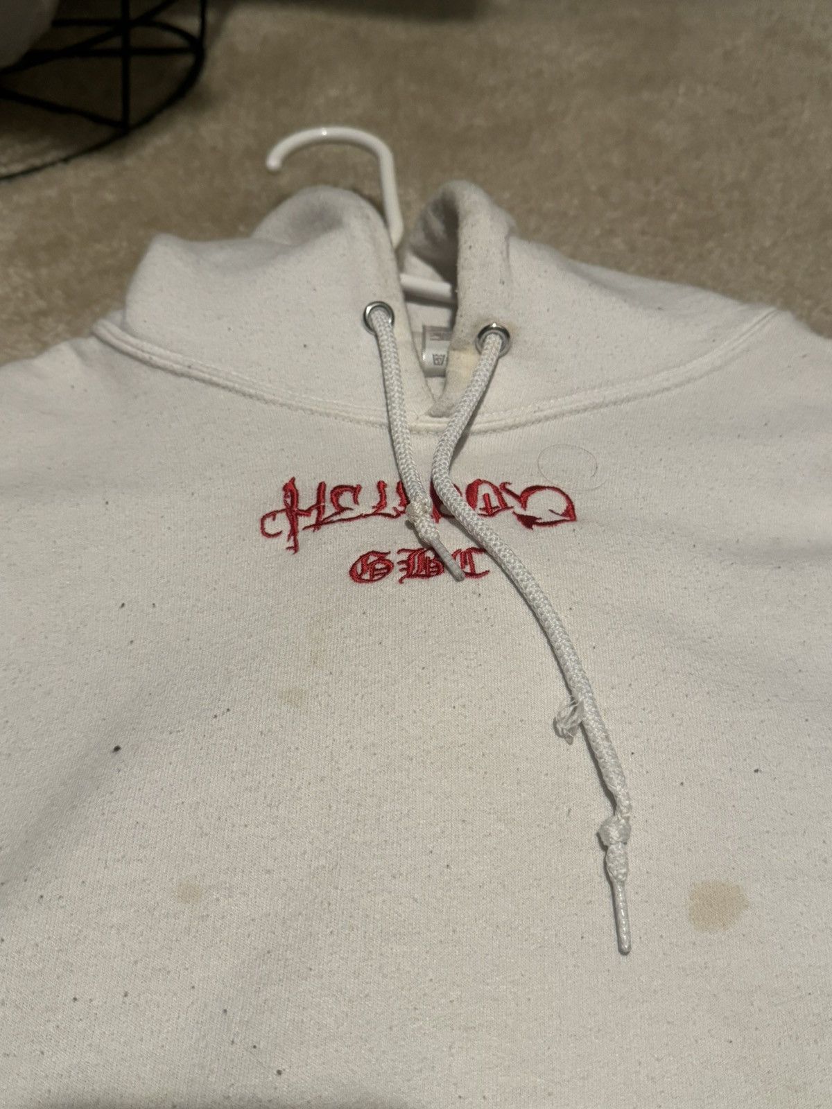 Lil Peep 🔥 RARE 🔥 Lil Peep “GBC” White Hoodie WITH sleeve detailing. Size US S / EU 44-46 / 1 - 2 Thumbnail
