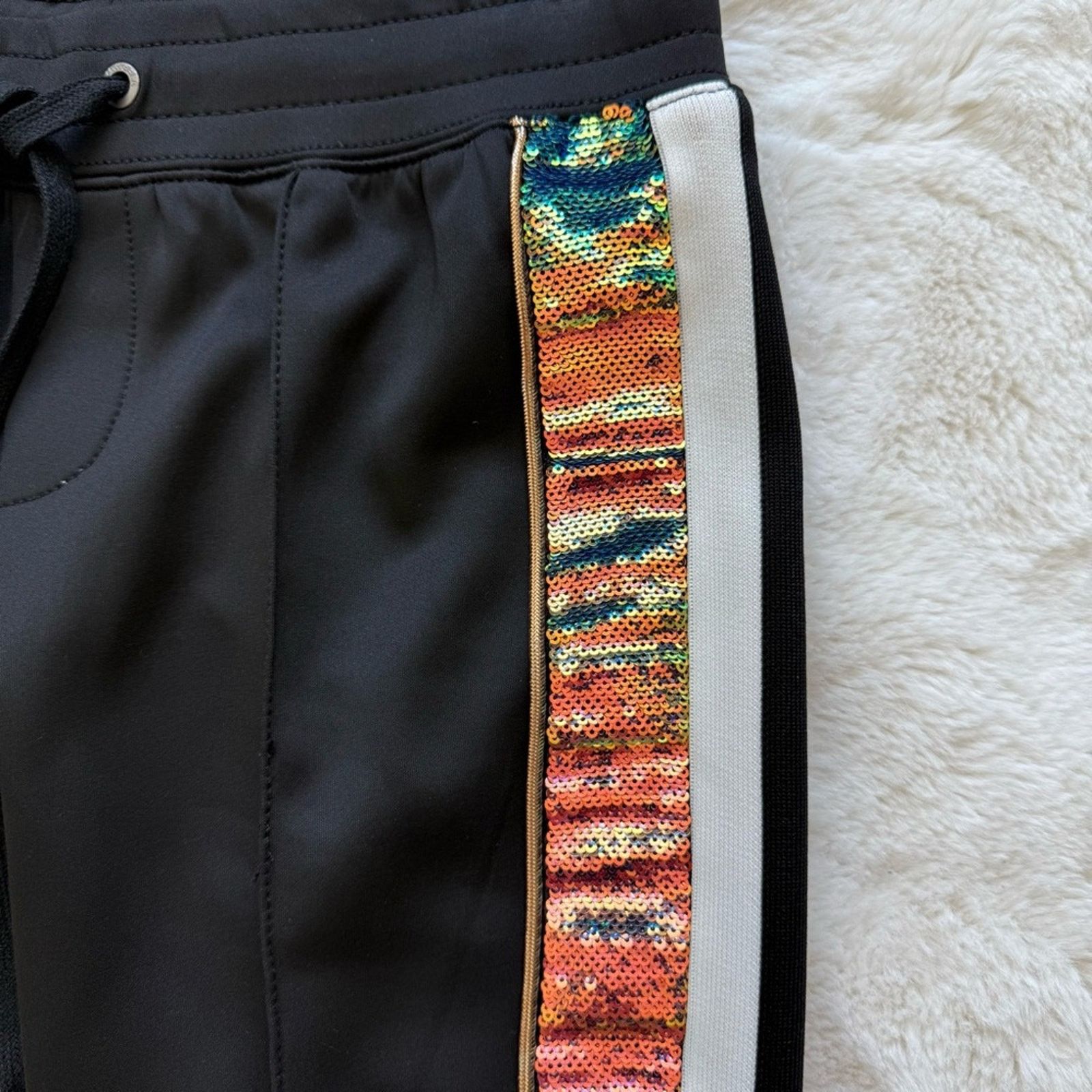 Pam & Gela NEW!!! PAM&GELA women pants with sequins size P Size 27" / US 4 / IT 40 - 5 Thumbnail