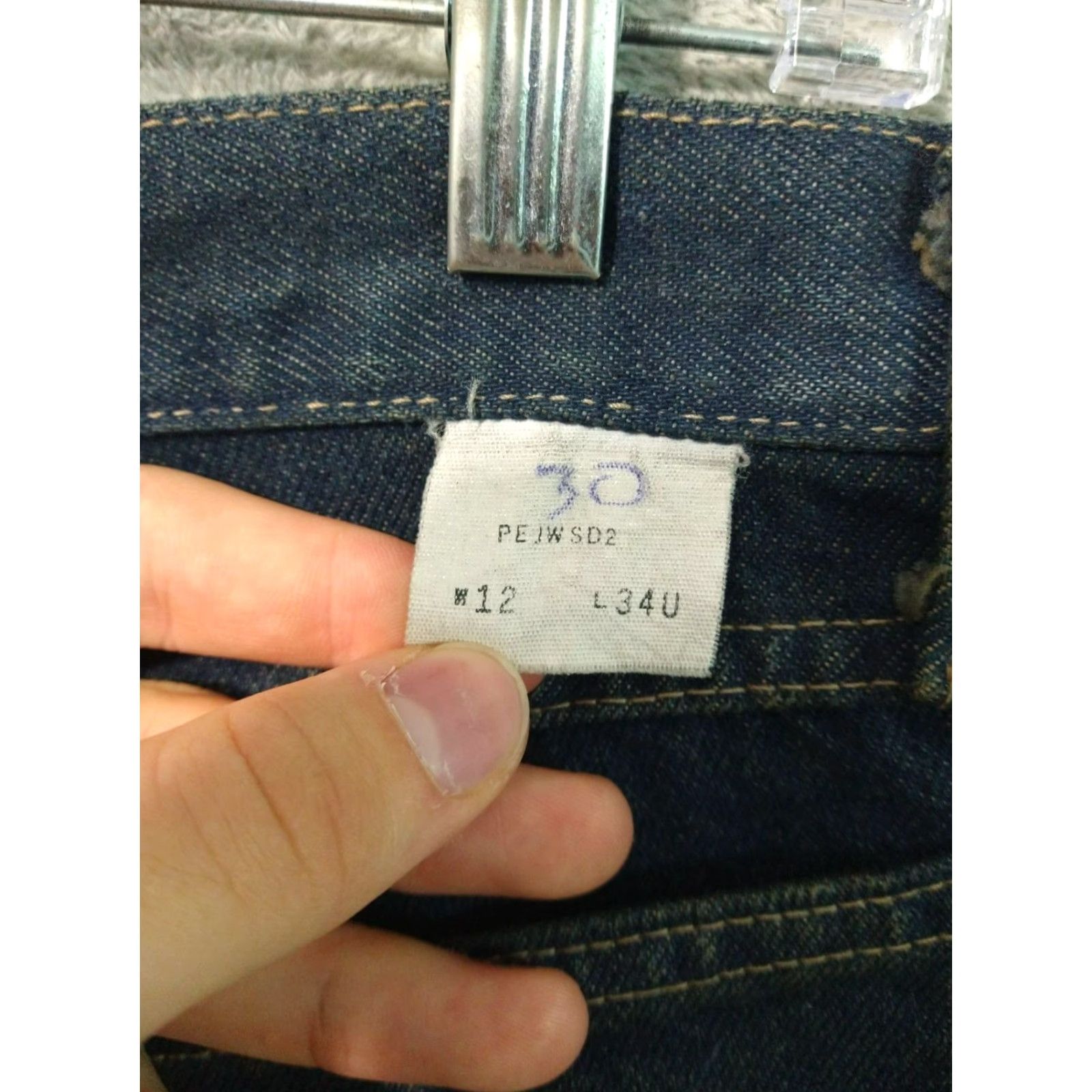 Denime Bukwark Jeans Womens 12 Blue Denim Flame Resistant Straight Leg Dark Wash Size 34" / US 12 / IT 48 - 7 Thumbnail