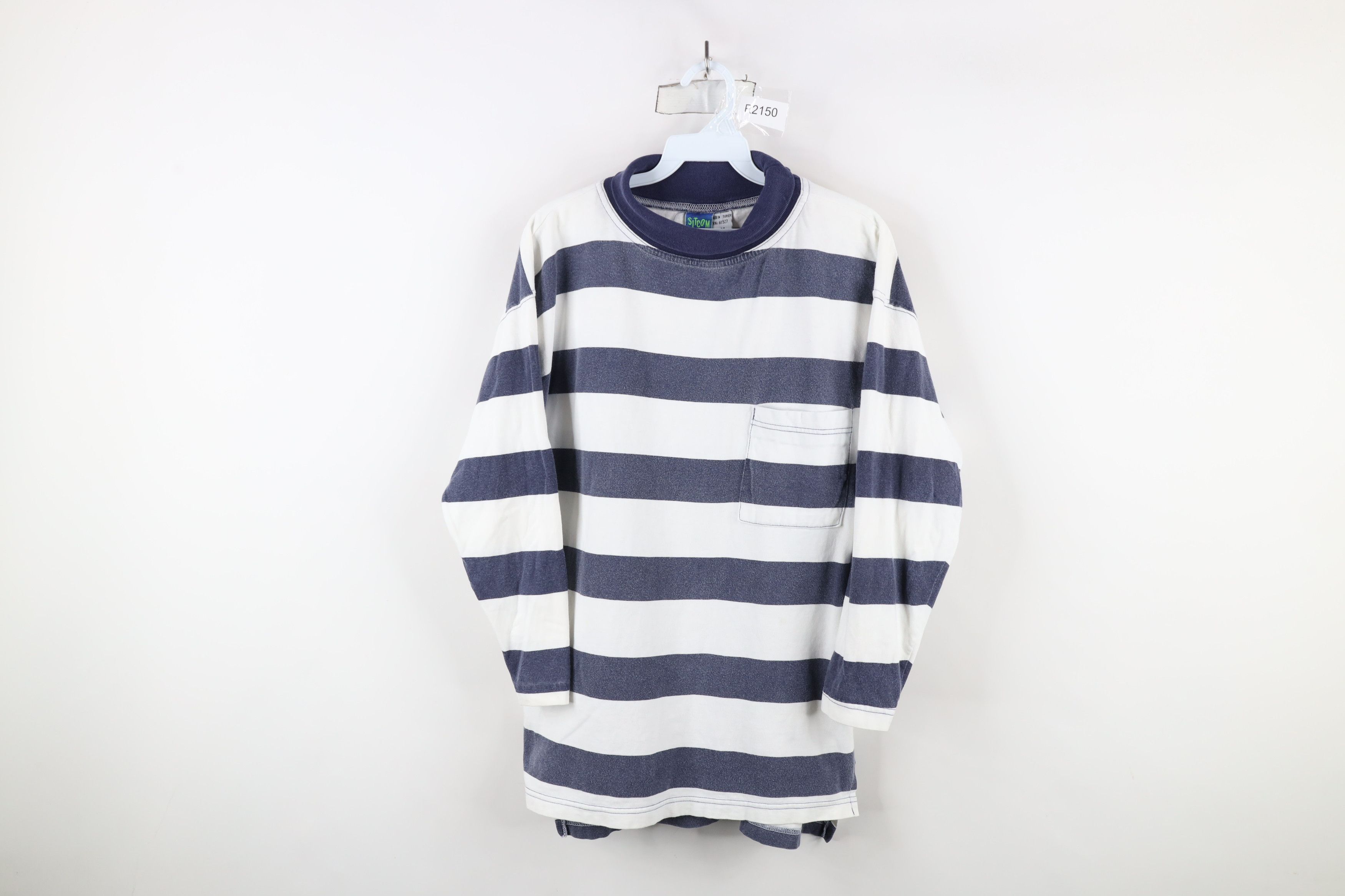 Vintage Vintage 90s Streetwear Long Sleeve Turtleneck T-Shirt Size M / US 6-8 / IT 42-44 - 1 Thumbnail