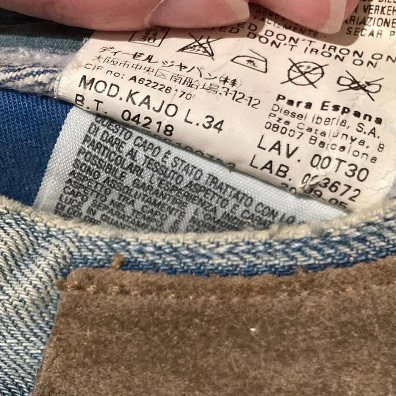 Diesel Diesel Deadstock KAJO light wash with loop stitching 🧵 Size US 32 / EU 48 - 5 Thumbnail