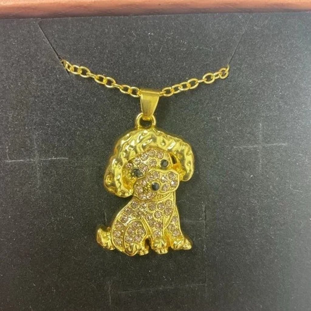 Other NWT O-Commerce Women Necklace Poodle Charm Pet Puppy Jewelry Size ONE SIZE - 1 Thumbnail
