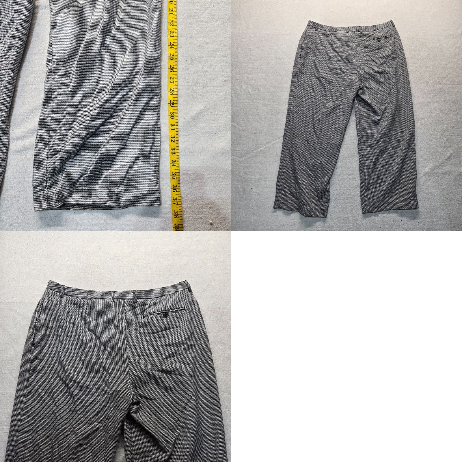 Vintage Jaclyn Smith Gray Capri Pants Casual Adult Women's Size 16 Capris Pockets Wide-Leg Size 38" / US 16 / IT 52 - 8 Thumbnail