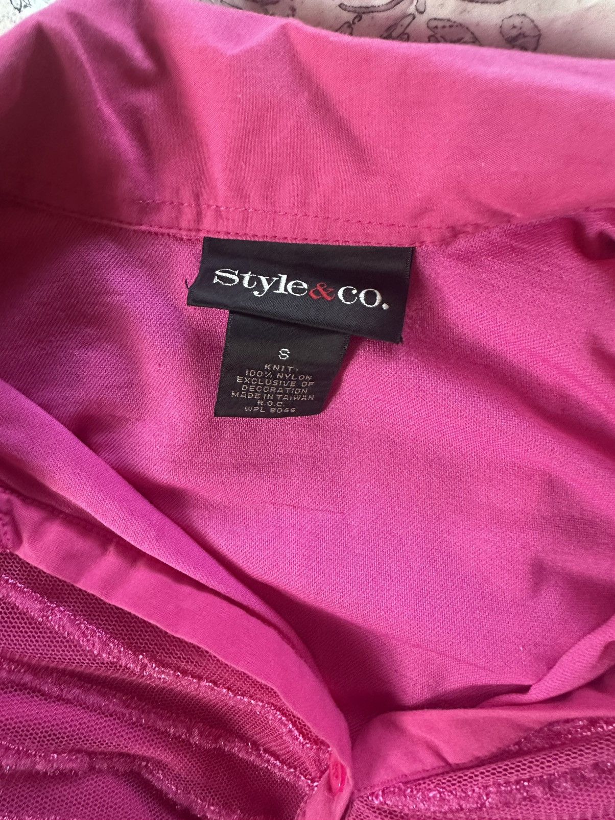 Style & Co Bright pink top Size S / US 4 / IT 40 - 2 Thumbnail