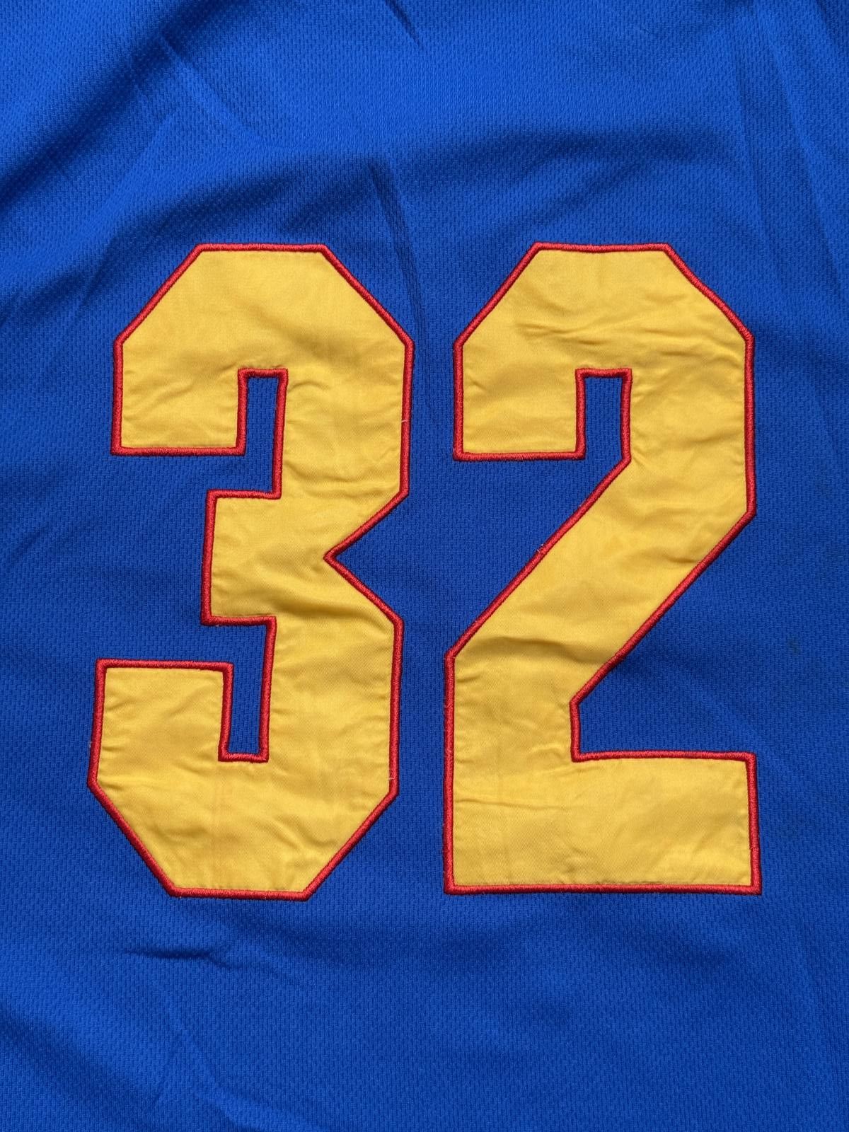 Designer Harlem Basketball Jersey #32 Blue Red Gold XL Size US XL / EU 56 / 4 - 5 Thumbnail