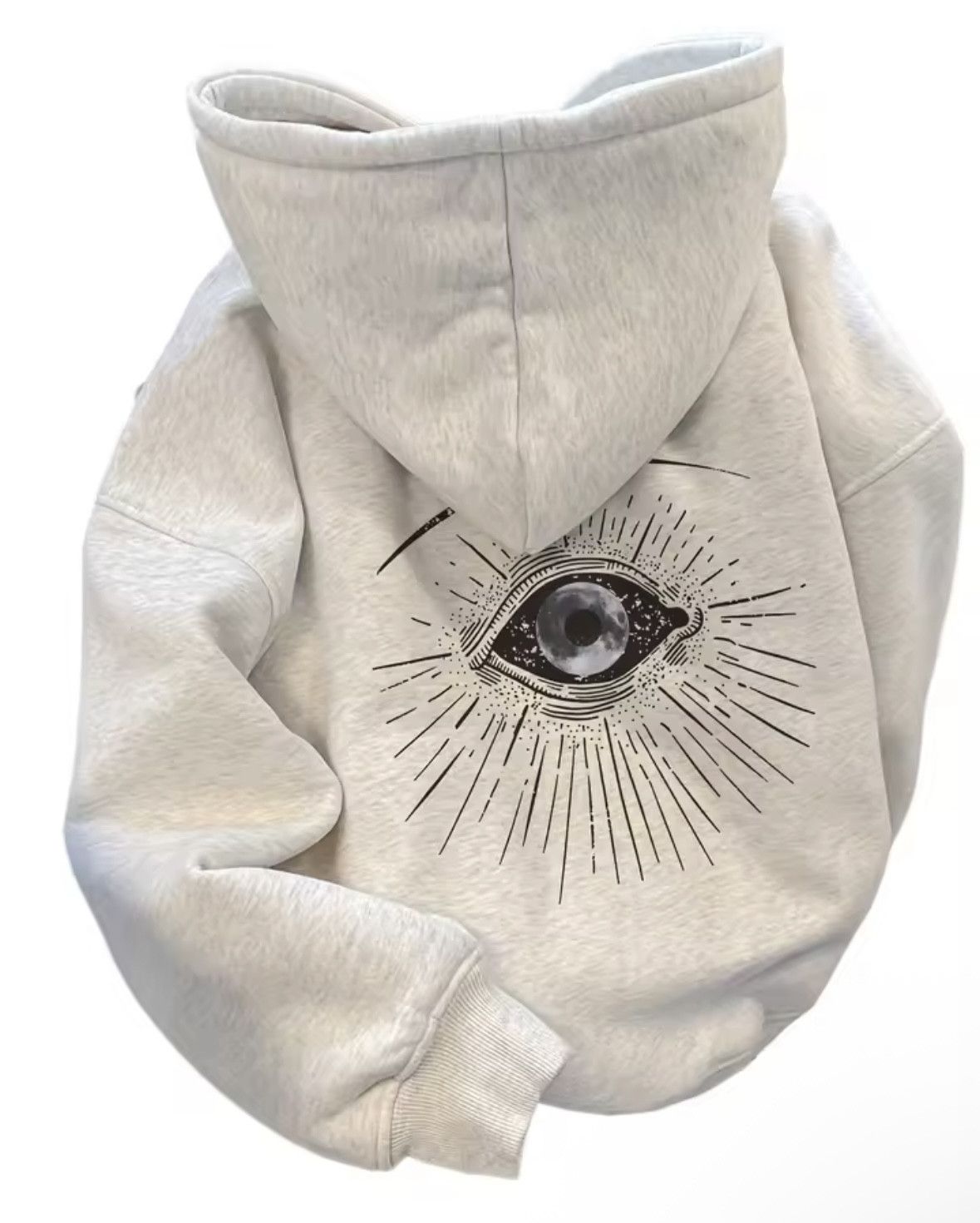 Other Streetwear Gothic Gray Big Eye Pullover Hoodie Sweatshirt Size US M / EU 48-50 / 2 - 1 Thumbnail
