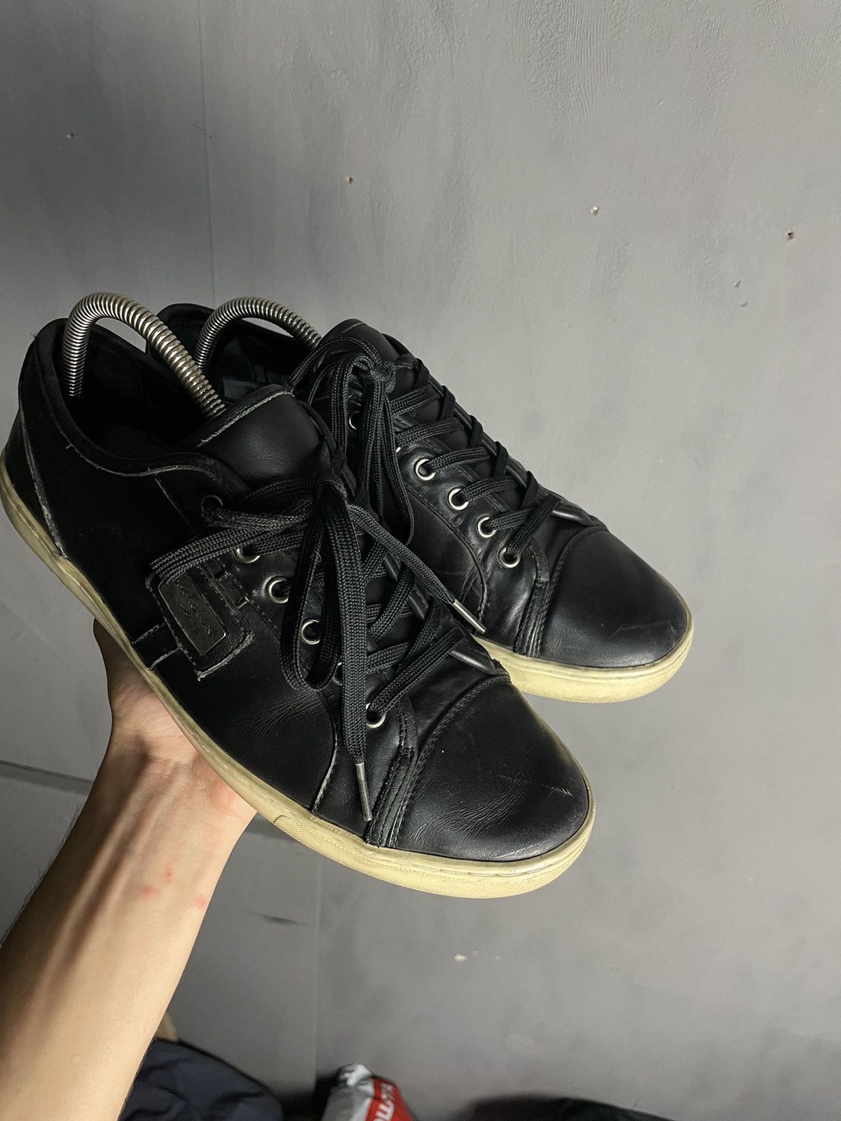 Dolce & Gabbana Dolce & Gabbana Main Line Leather Low Top Sneakers Size US 9.5 / EU 42-43 - 2 Thumbnail