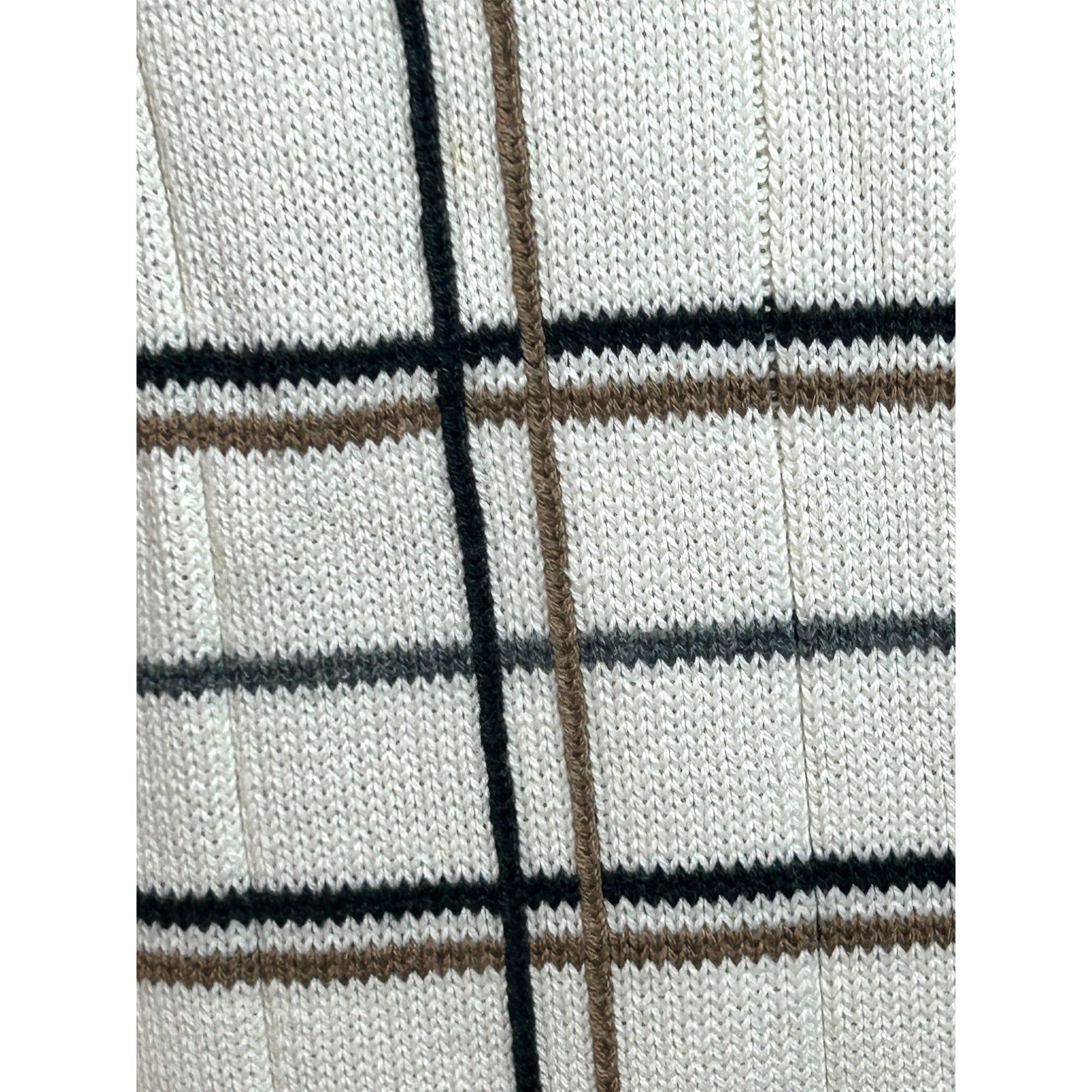 Oscar De La Renta Oscar De La Renta Men’s Sweater Pullover Vtg M Cream Geometr Size US M / EU 48-50 / 2 - 10 Thumbnail
