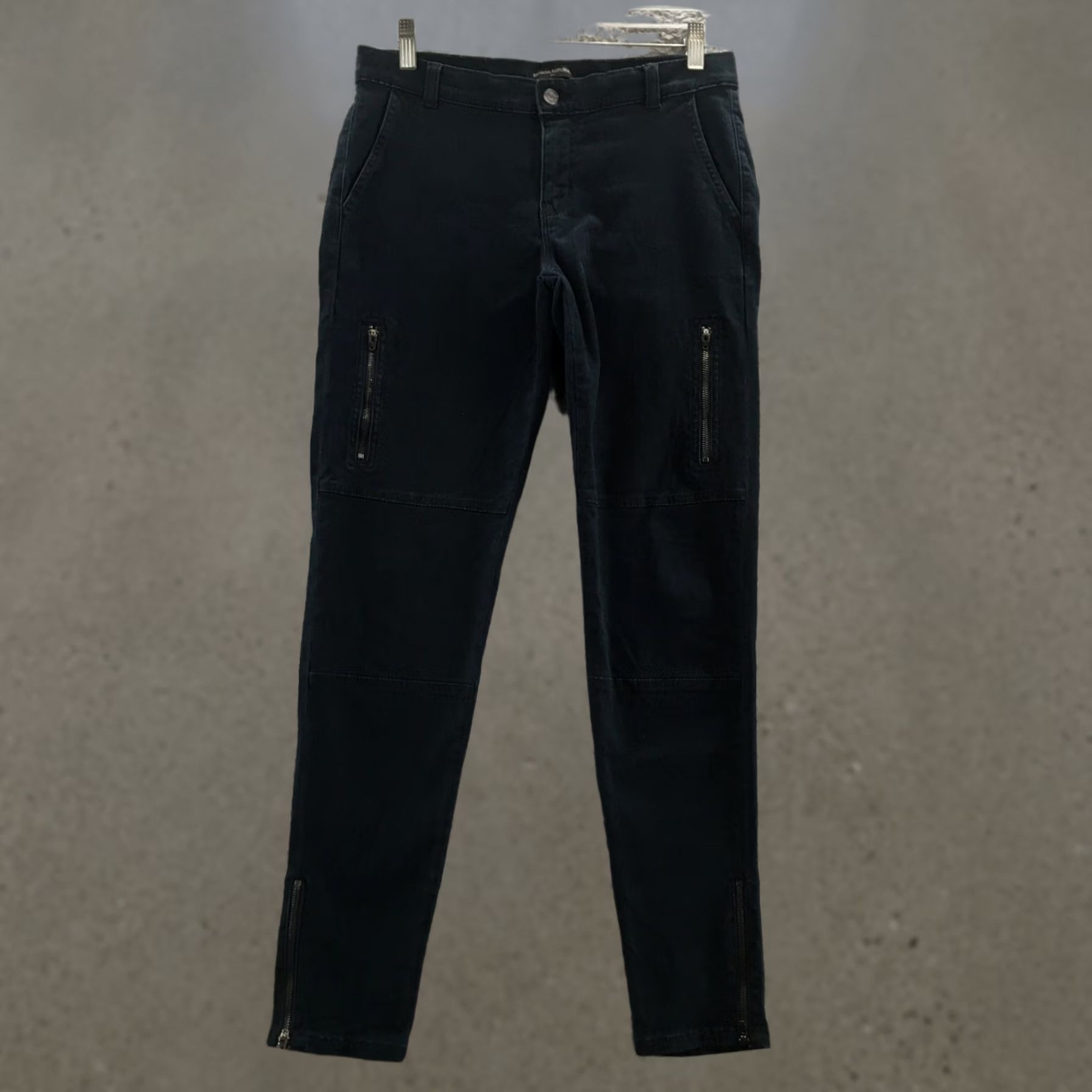 Banana Republic Banana Republic Utility Skinny Pants Womens 8 Black Cotton Blend Pants Women's Reg Skinny Casual Modern Mens/Girls/Womens (adjust as applicable) Size 30" / US 8 / IT 44 - 1 Thumbnail