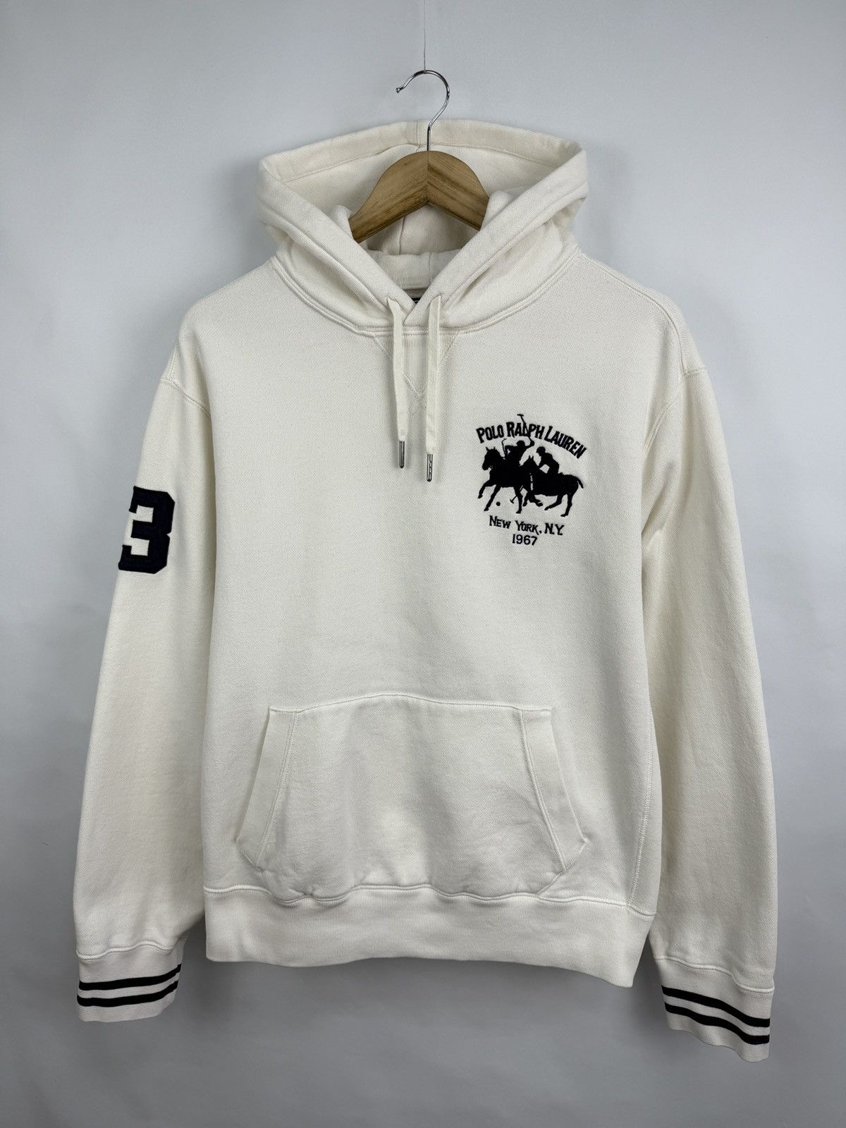 Polo Ralph Lauren 🇺🇸 Vintage Y2K Polo Ralph Lauren New York Hoodie Retro Rare Size US L / EU 52-54 / 3 - 3 Thumbnail