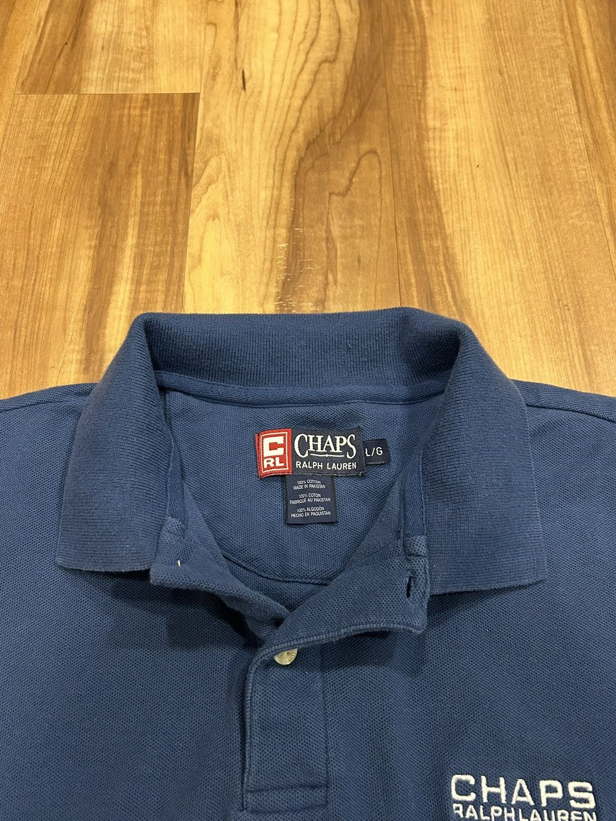 Chaps Ralph Lauren Vintage Chaps Ralph Lauren Polo Shirt Size US L / EU 52-54 / 3 - 3 Thumbnail