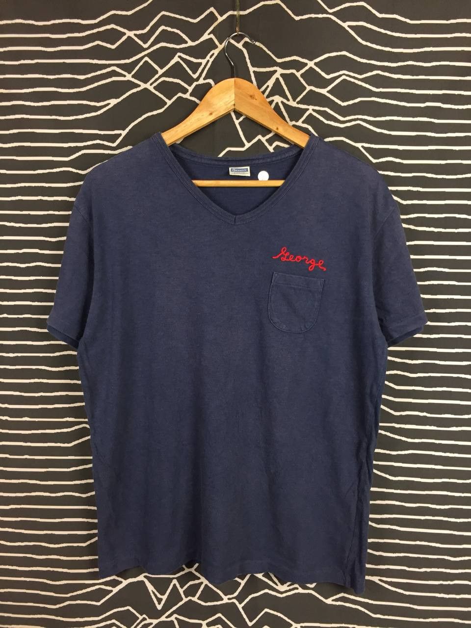 Toyo Enterprises Vtg Cheswick Sportswear Toyo Enterprises V-Neck Pocket Tee Size US L / EU 52-54 / 3 - 1 Thumbnail