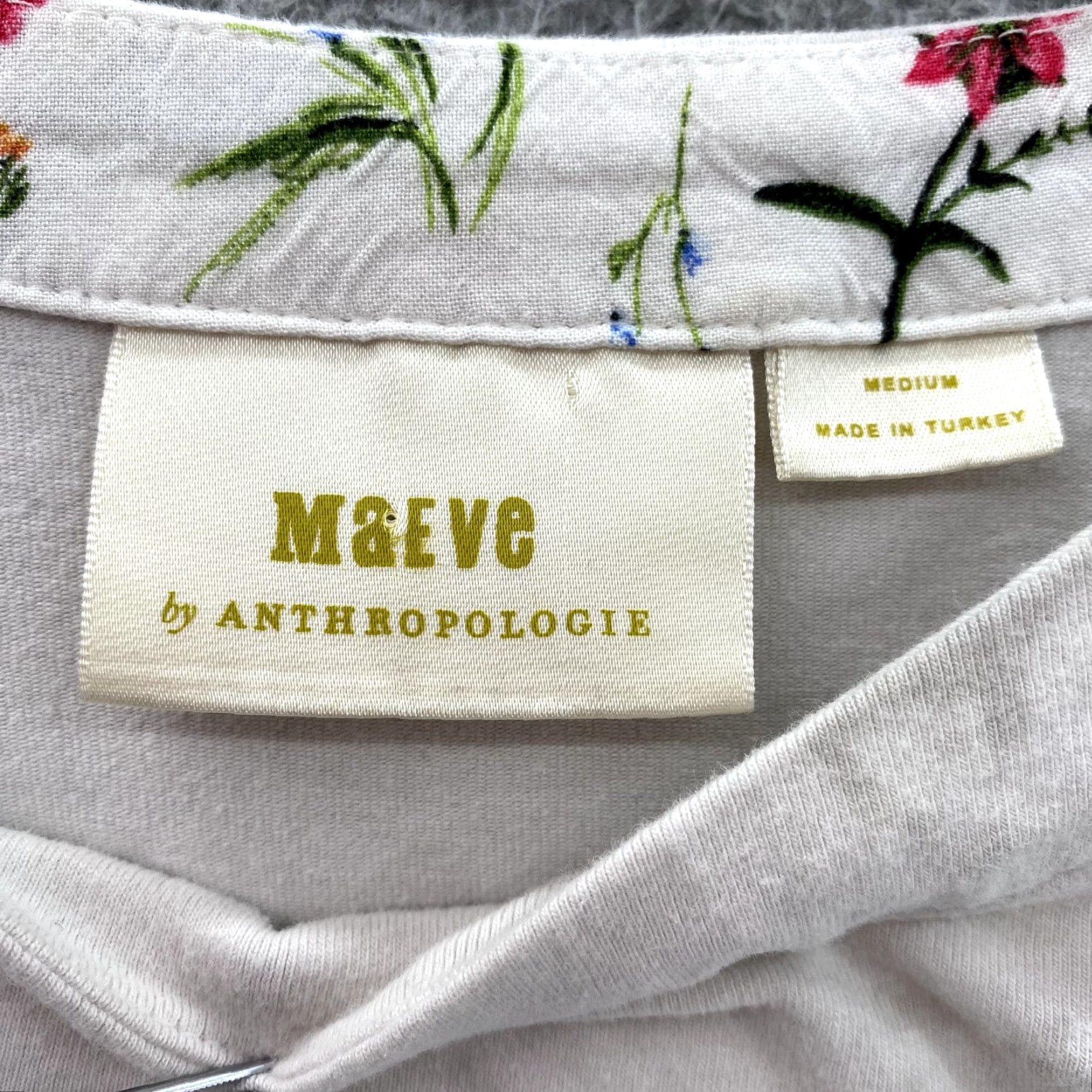 Vintage Maeve Shirt Women's Med Gray Striped Nautical Preppy Academia 3/4 Sleeve Casual Boat Classic Teacher Vintage No Size M / US 6-8 / IT 42-44 - 5 Thumbnail