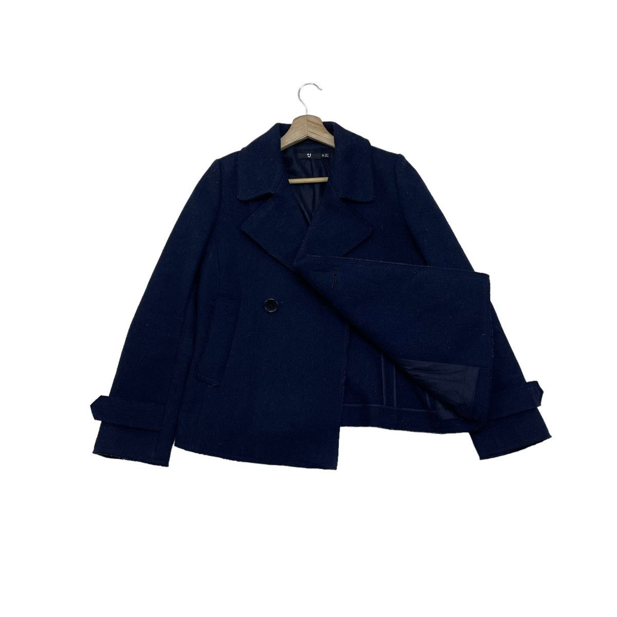 image of Cashmere Wool x Jil Sander Uniqlo Jacket in Blue/Navy, Women's (Size Small)