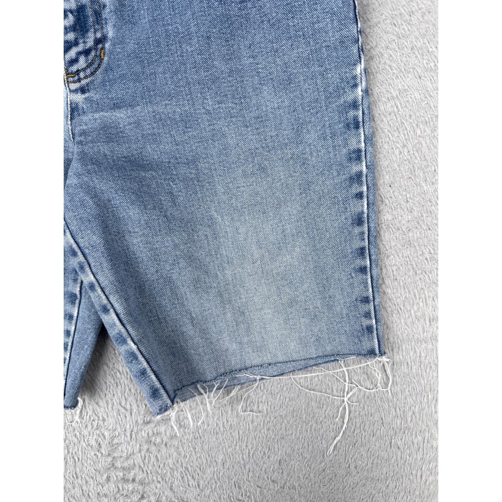 Ralph Lauren VINTAGE Lauren Jeans Co Ralph Lauren Shorts Womens 8 Blue Denim Cutoff Raw Hem Casual 5-Pocket Design Size 30" / US 8 / IT 44 - 2 Thumbnail