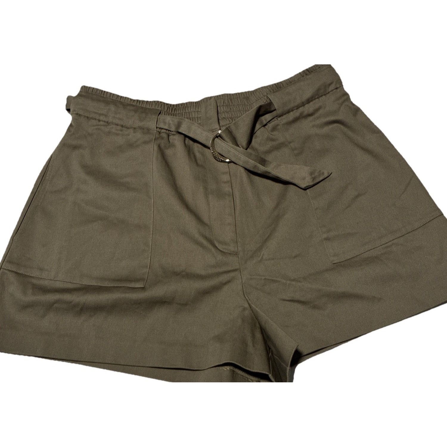 Ted Baker NWT Ted Baker RONNIIE Olive D-Ring Detail High-Waisted Short Size 27" / US 4 / IT 40 - 2 Thumbnail