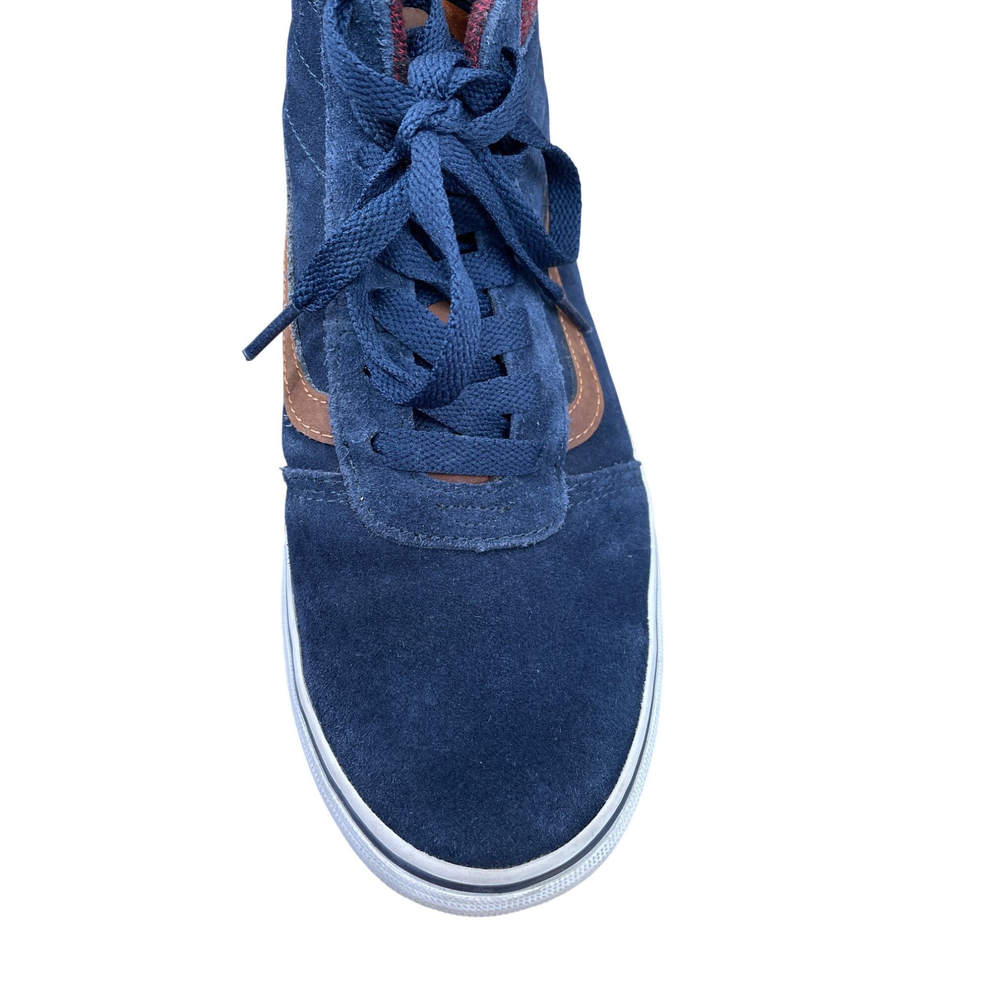 Vans Vans Mens Blue Suede Canvas High-Top Sneakers size 9 SKU 905 Size US 9 / EU 42 - 15 Thumbnail