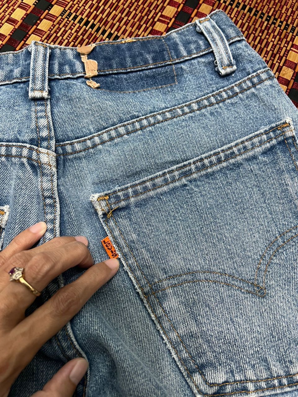 Levi's Vintage 80s Levis 517 Orange tab Flare Denim Jeans Size US 29 - 6 Thumbnail