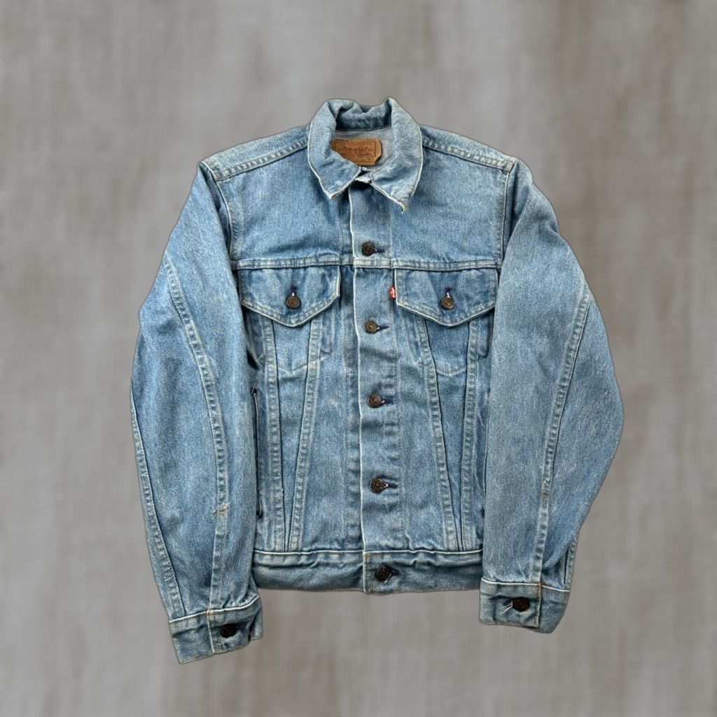 Levi's VINTAGE Levi's Denim Jacket Mens 34 XS Blue USA 90s Trucker Shirt Mens Denim Jacket 90s USA Size US XS / EU 42 / 0 - 1 Thumbnail