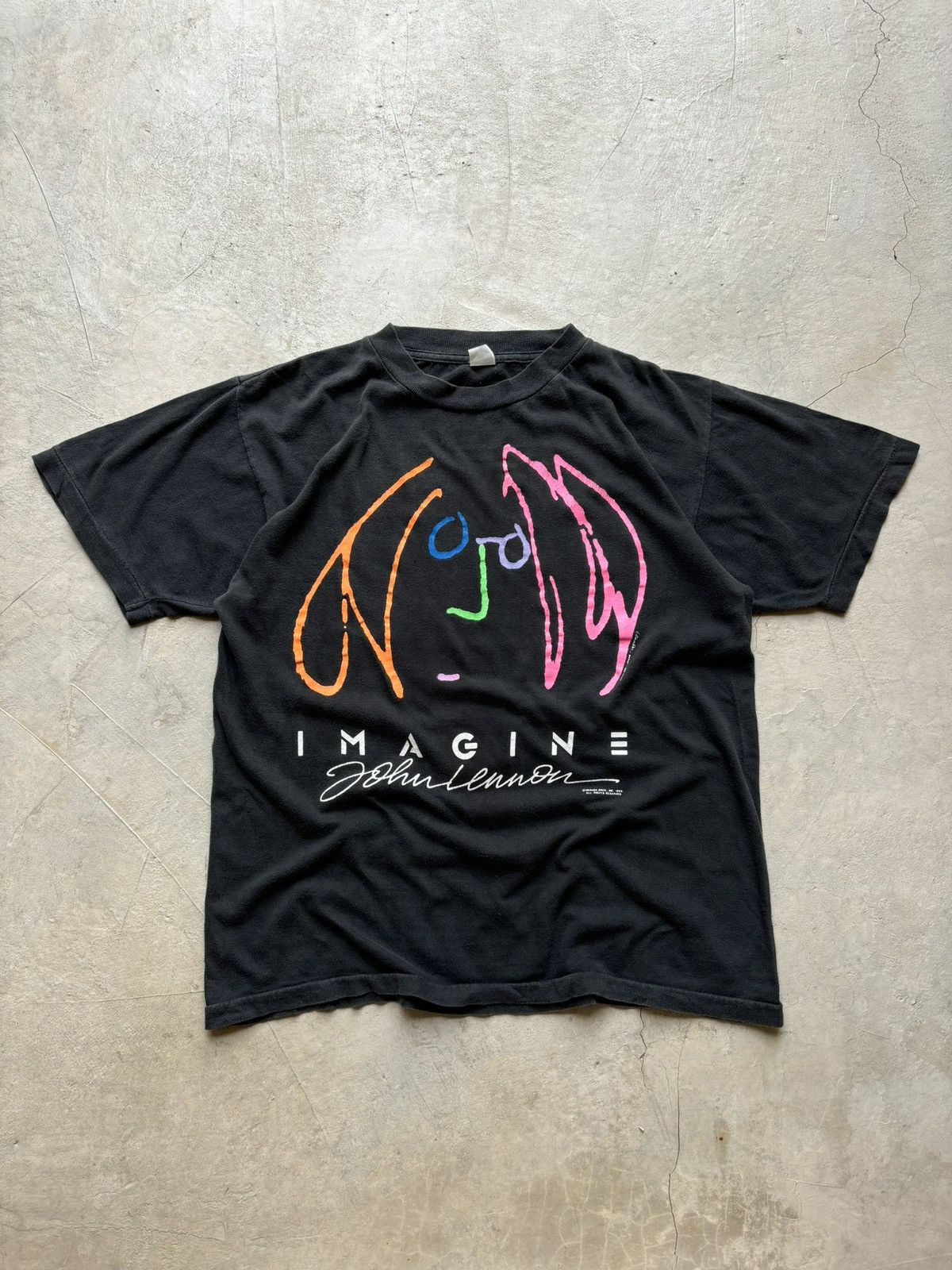 Vintage Vintage 1988 John Lennon Imagine Tee – Single Stitch Size US M / EU 48-50 / 2 - 1 Thumbnail