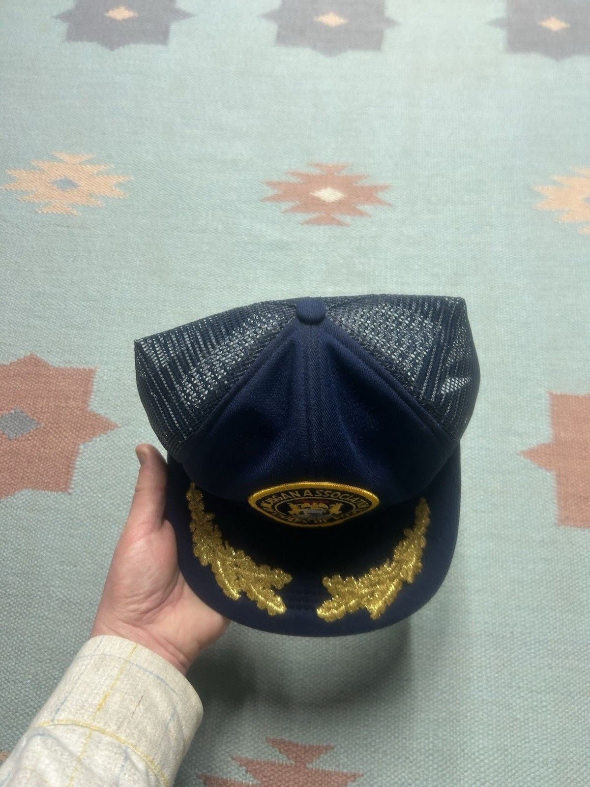 Vintage Vtg trucker hat mesh Michigan chiefs of police patch mad USA Size ONE SIZE - 3 Thumbnail