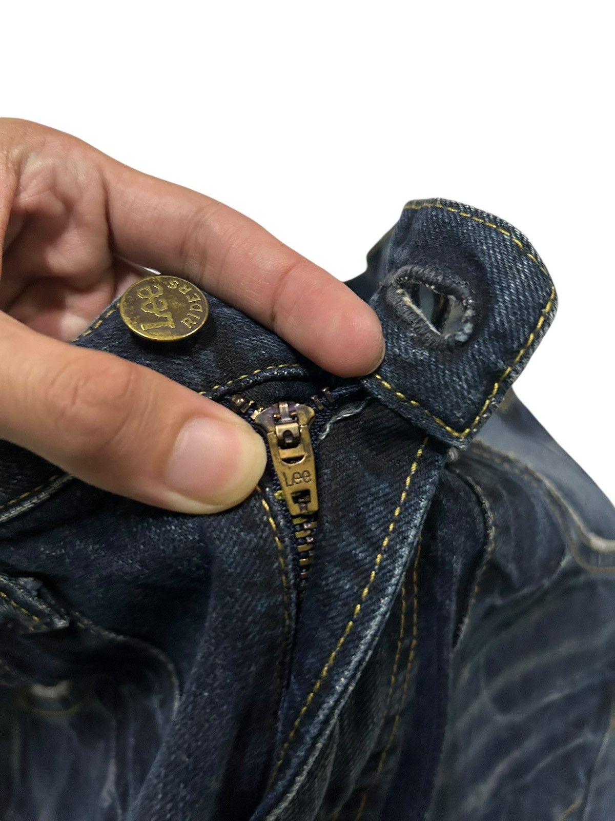 Japanese Brand × Kapital × Vintage Flare Vintage Lee Riders Distressed Jpn Rare Design 🎌🎌☠️🎌☠️ Size US 32 / EU 48 - 8 Thumbnail