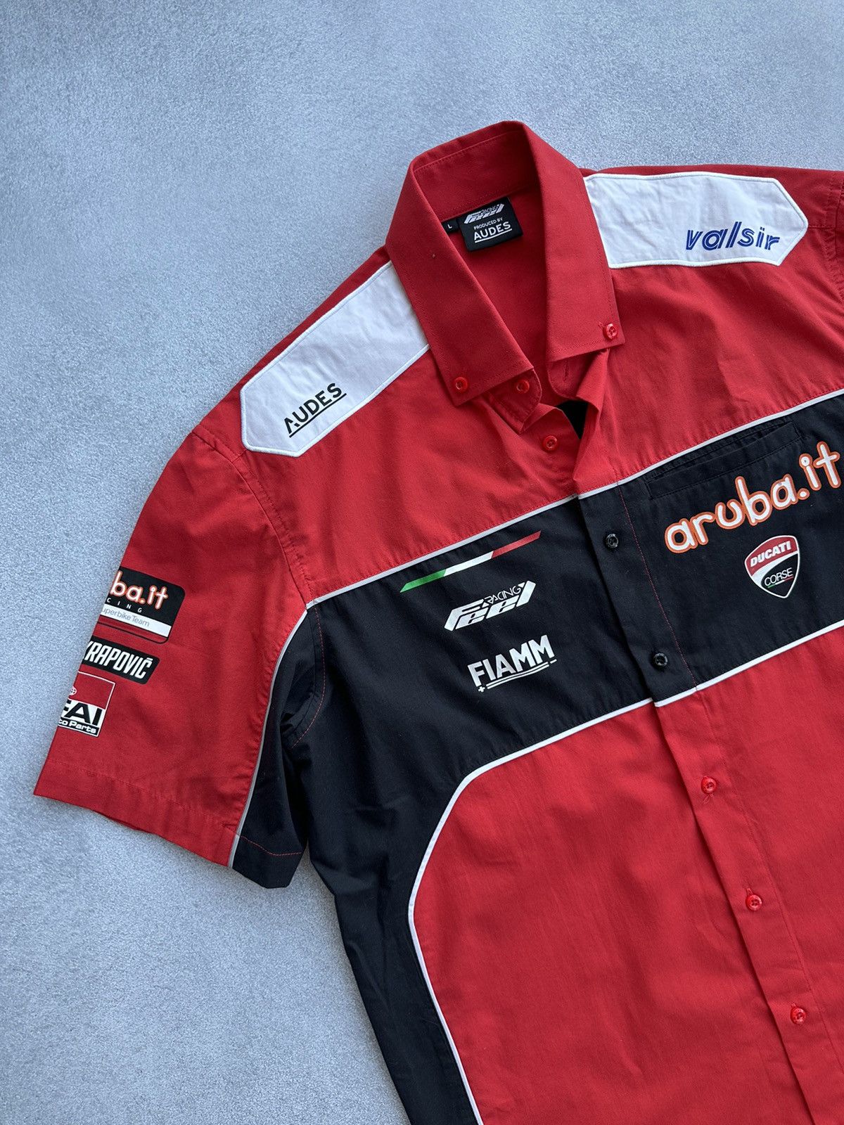 Ducati × Vintage Vintage Ducati Corse Short Sleeve Racing Buttons Shirt Size US L / EU 52-54 / 3 - 5 Thumbnail