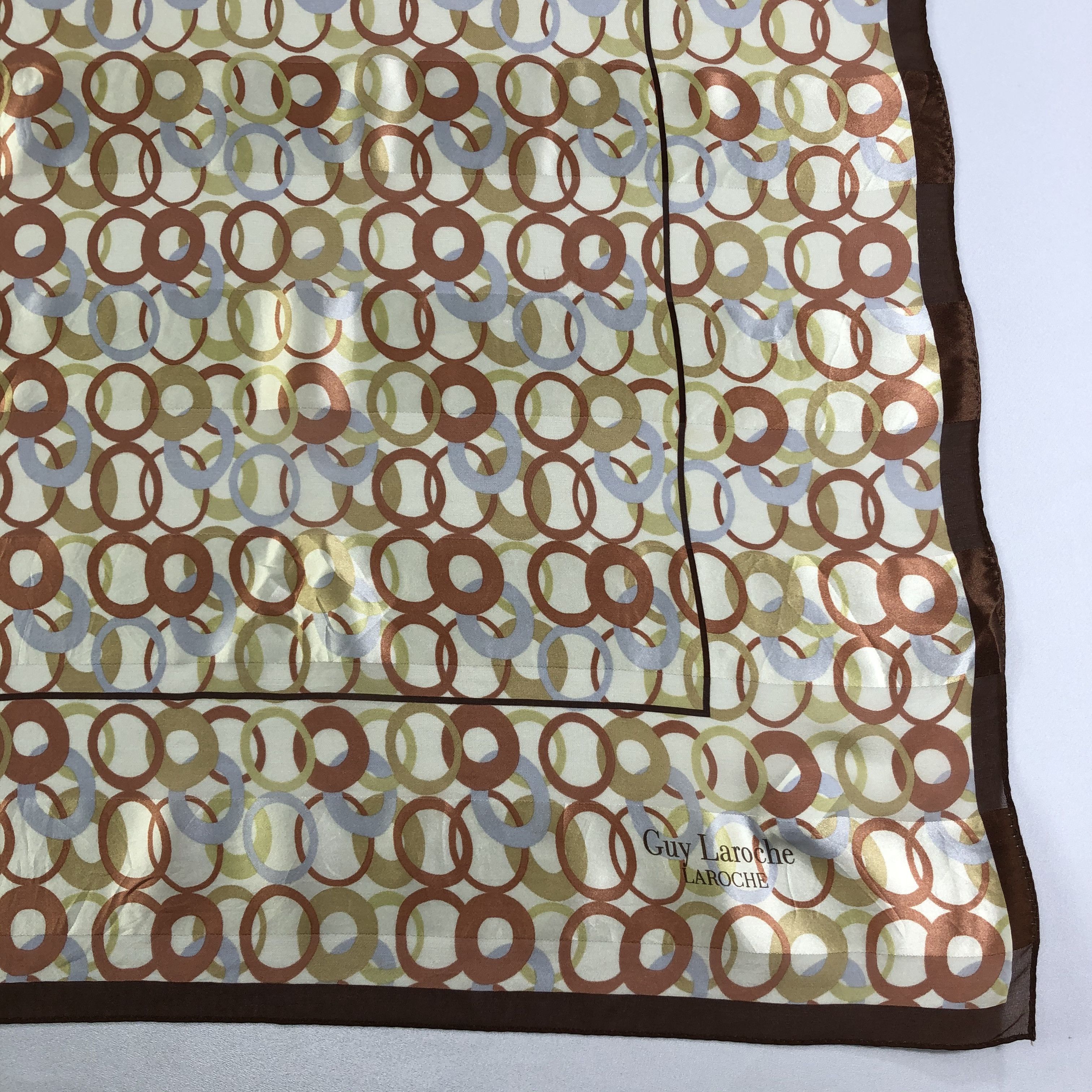 Guy Laroche × Vintage Vintage Guy Laroche Silk Scarf Size ONE SIZE - 3 Thumbnail