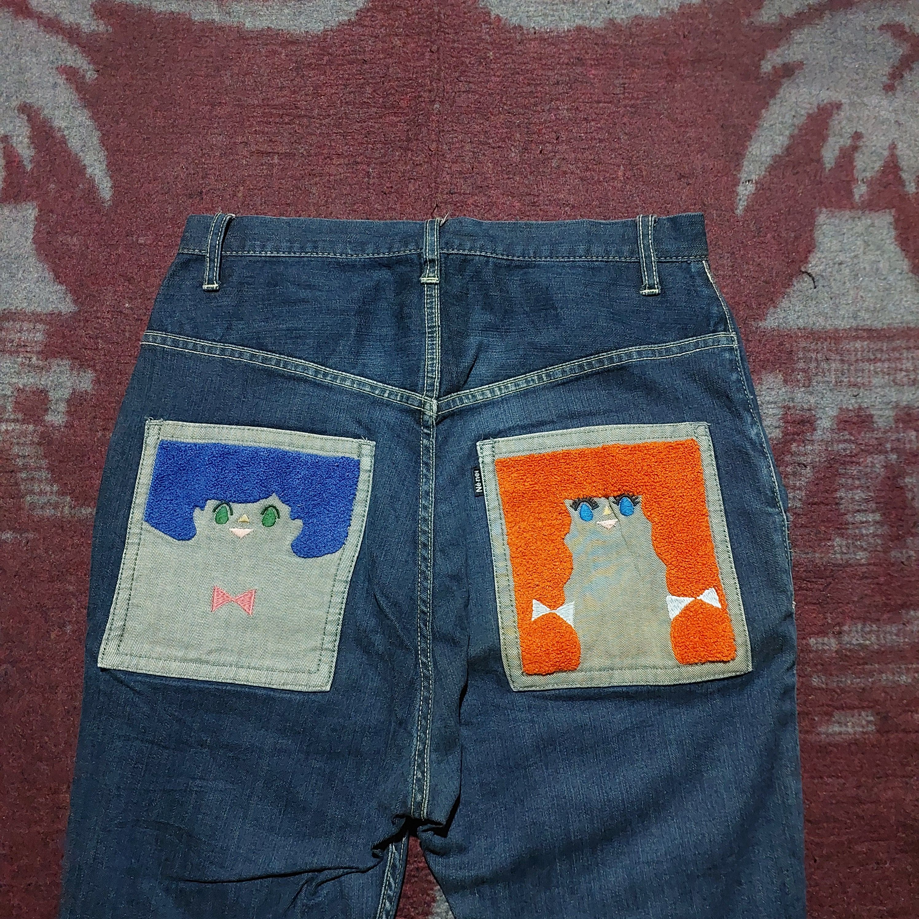 Issey Miyake Ne-Net issey miyake drop crotch pocket skinny denim pants Size US 29 - 3 Thumbnail