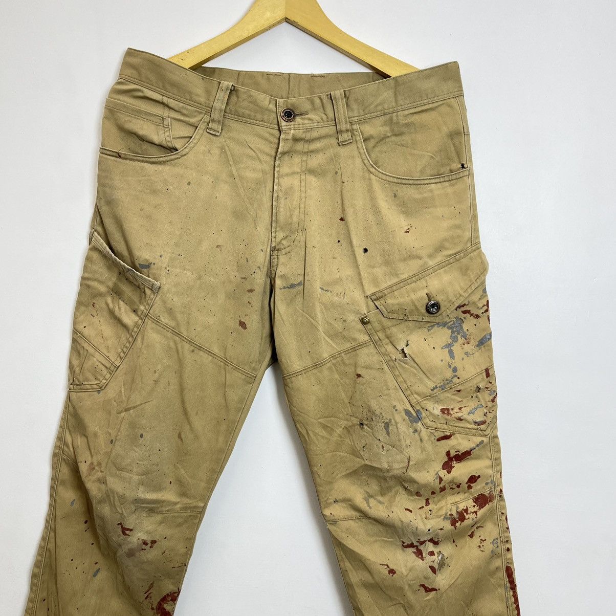Japanese Brand Trashed Burtle Work Pants Distressed Japan Grunge Size US 31 - 2 Thumbnail