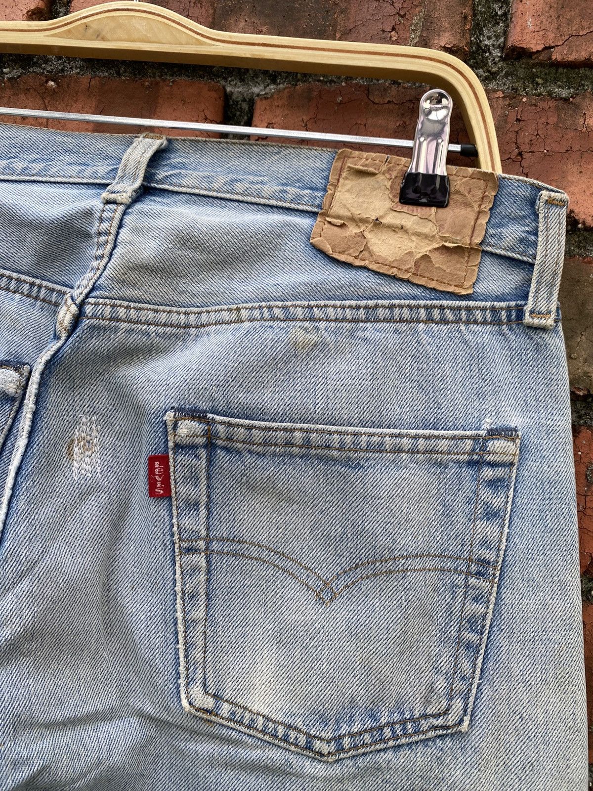 Levi's Vintage Clothing W32x31 Vintage levi's 501 redline distressed dirt USA Size US 32 / EU 48 - 3 Thumbnail