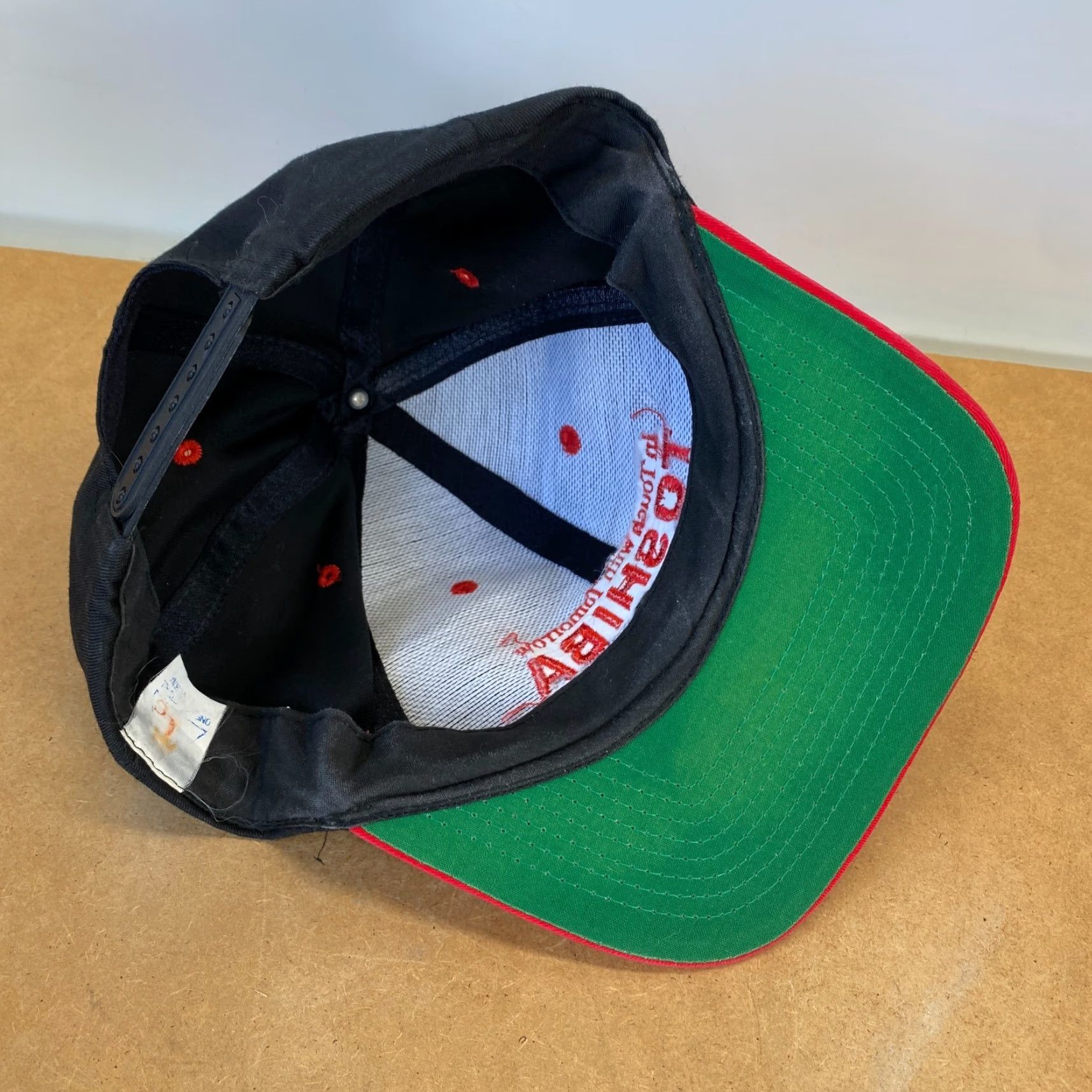 Vintage VINTAGE Toshiba In Touch with Tomorrow Snapback Hat Black Red FAST SHIPPING Size ONE SIZE - 6 Thumbnail