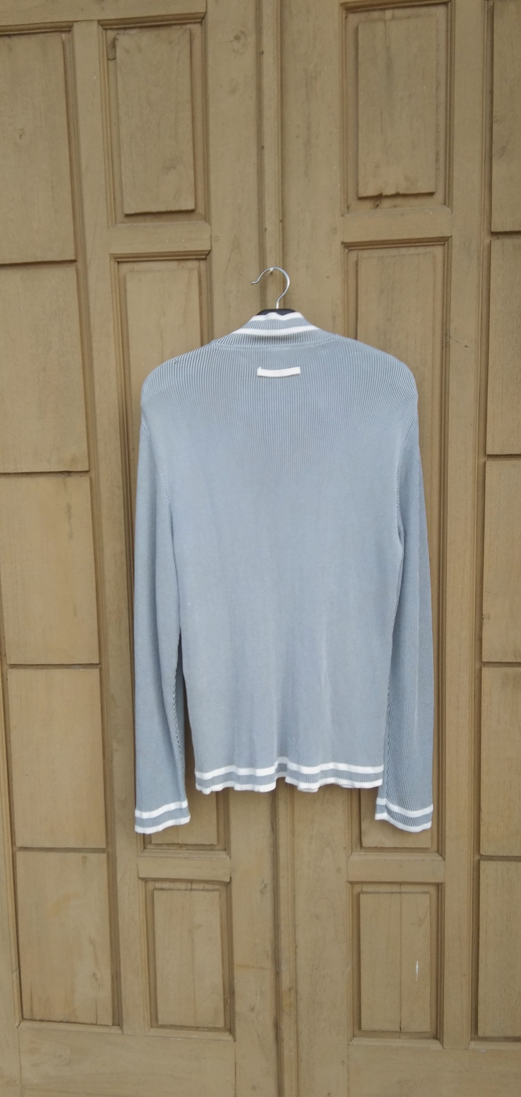 Designer × Jean Paul Gaultier × Vintage Jpg homme pocket stripe halpzip sweater Size M / US 6-8 / IT 42-44 - 8 Thumbnail