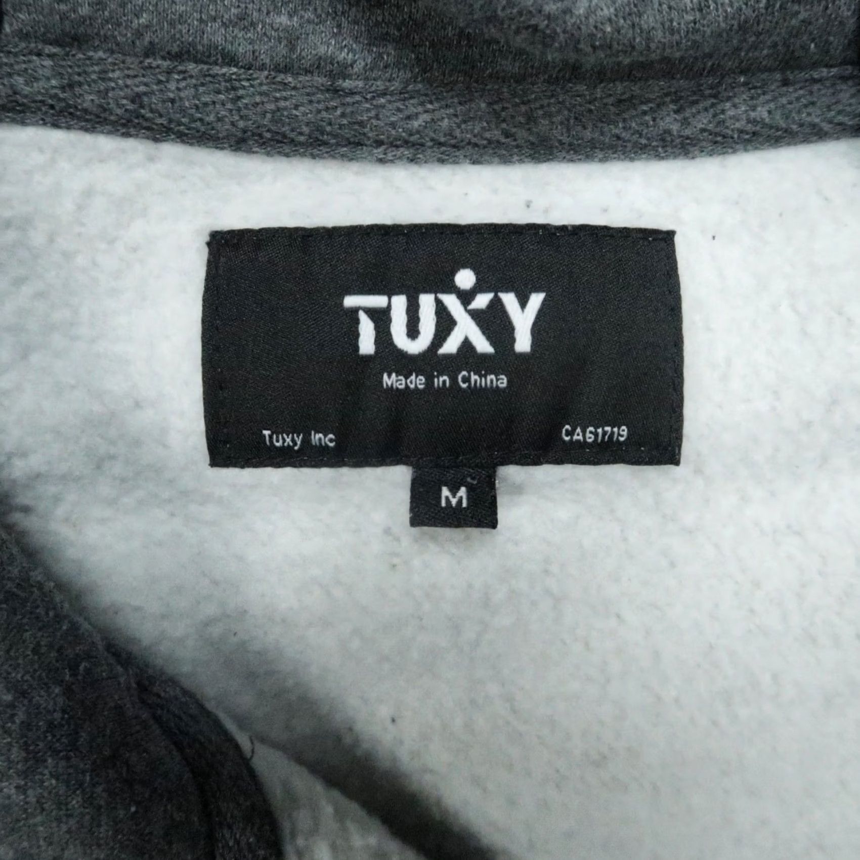 Vintage Tuxy Suit Mens Medium Gray Black One Piece Zip Up Hoodie Sweatsuit Jumpsuit Activewear Size US M / EU 48-50 / 2 - 2 Thumbnail