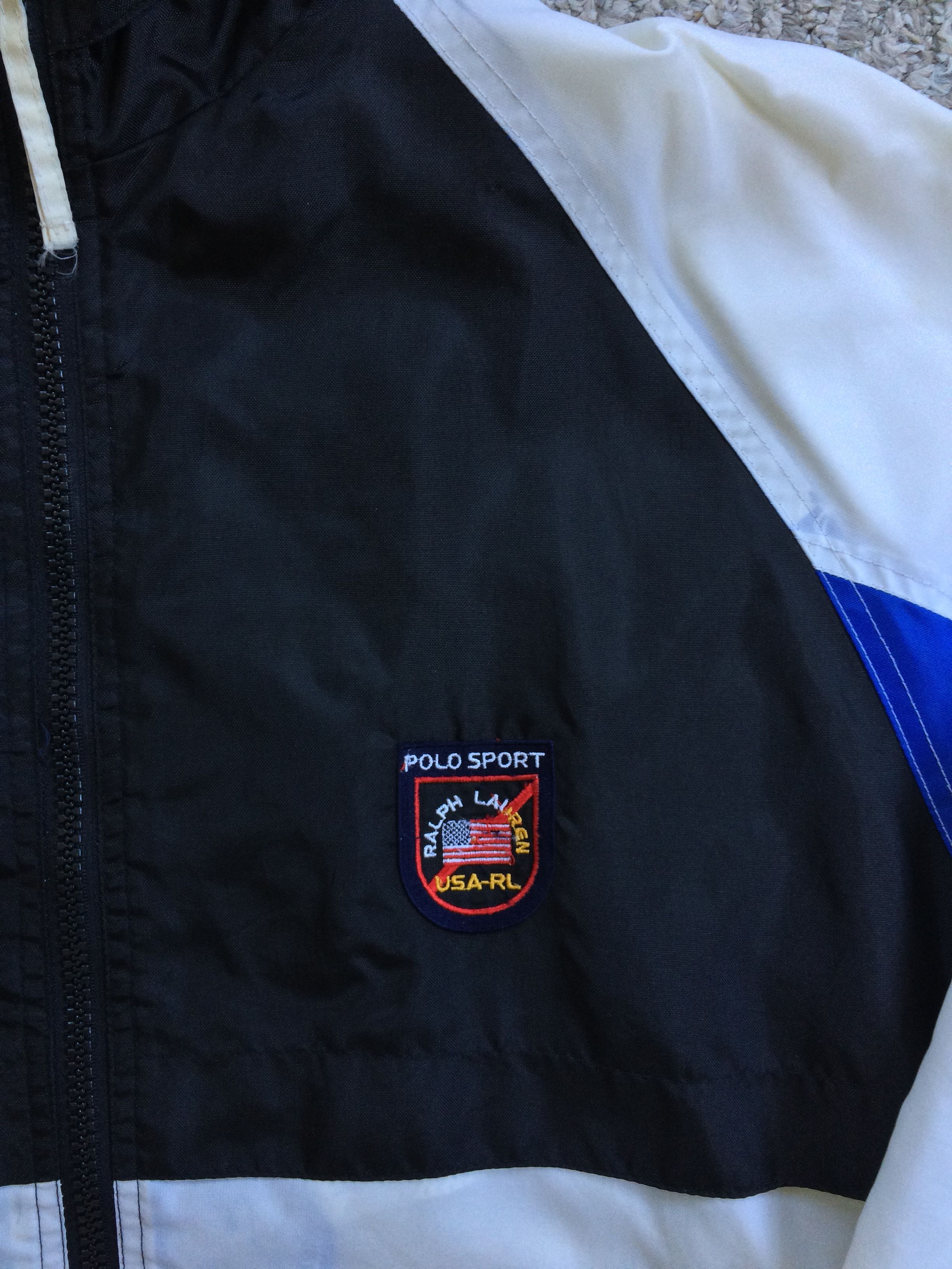 Polo Ralph Lauren Vintage 90s Ralph Lauren Polo Sport USA Patch Jacket Size US L / EU 52-54 / 3 - 4 Thumbnail