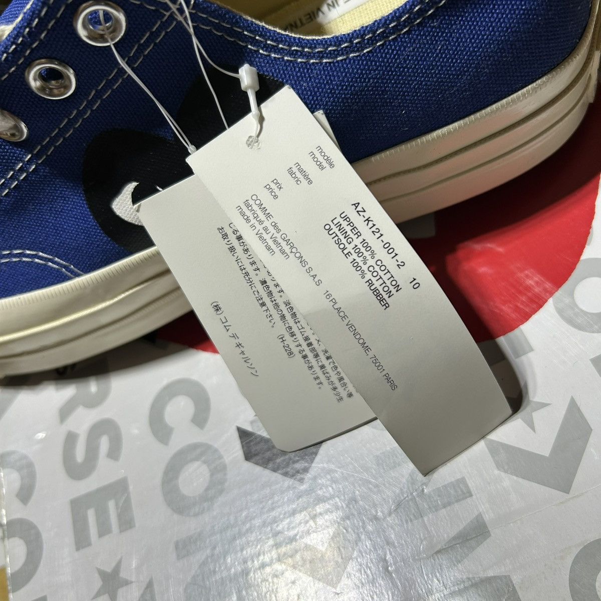 Comme des Garcons PLAY × Converse Converse Chuck Taylor Low x CDG Comme Des Garcons Sz 10 NEW Size US 10 / EU 43 - 9 Thumbnail
