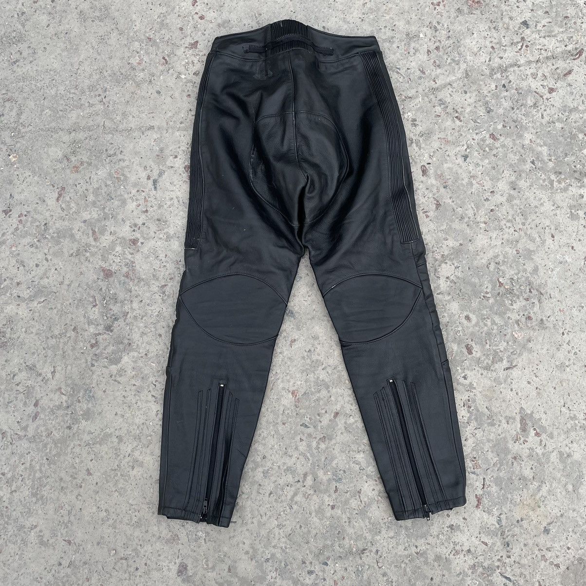 Other Vintage Moto Leather Pants 52 Y2K 90s USA Japan Style Size US 29 - 2 Thumbnail
