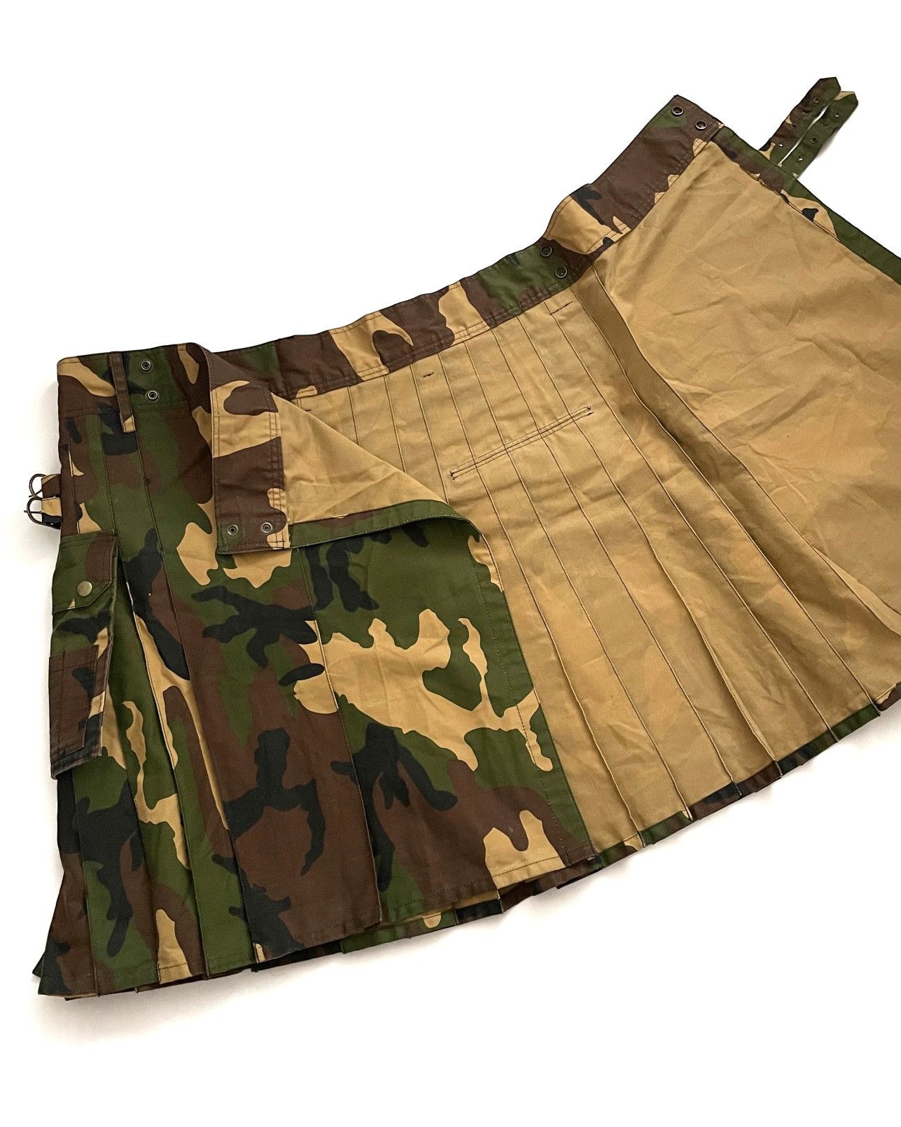 Handmade Archive Military Camo Cargo Handmade Skirt Size 36" / US 14 / IT 50 - 5 Thumbnail