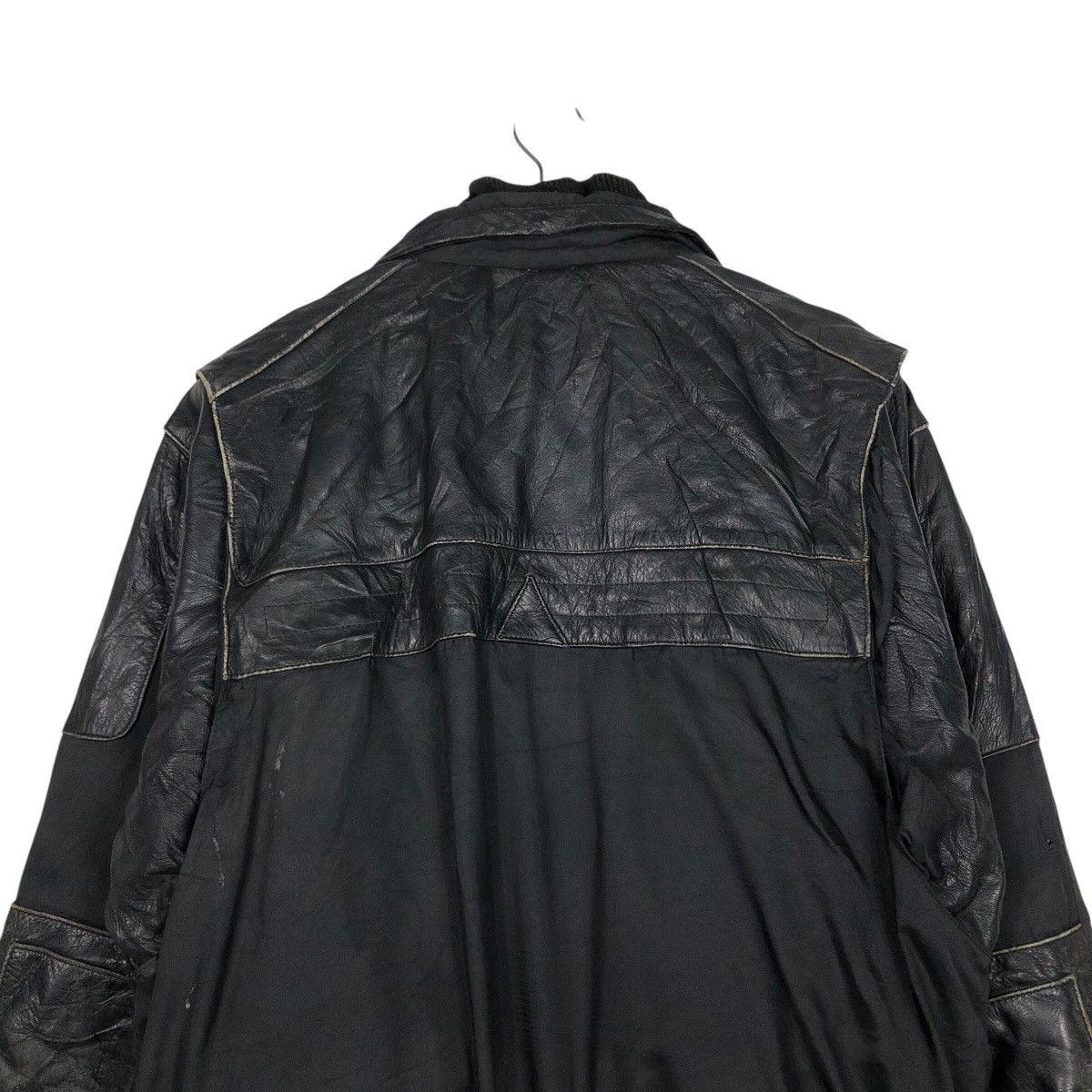 Japanese Brand 📌Vintage Biker Genuine Leather Jacket CKX Issey Miyake Size US M / EU 48-50 / 2 - 10 Thumbnail