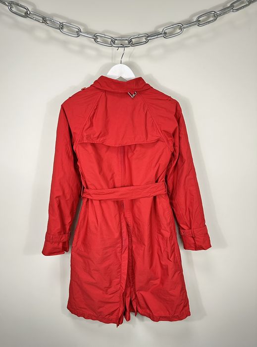 Vintage Vintage Aspesi Luxury Double Breasted Belted Red Trench Coat ...