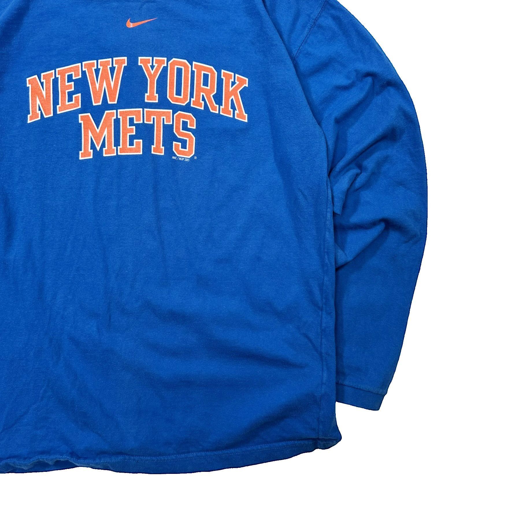 Vintage Vintage 00s New York Mets Nike Team Nike Centre Swoosh Size US L / EU 52-54 / 3 - 3 Thumbnail