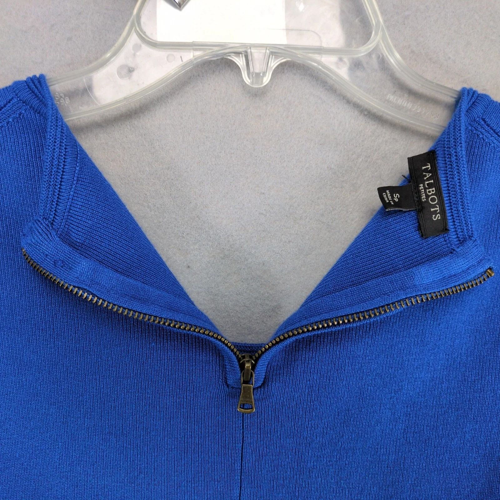 Talbots Talbots Blue Soft Knit Pleated Fit & Flare Sweater Dress S Size S / US 4 / IT 40 - 3 Thumbnail